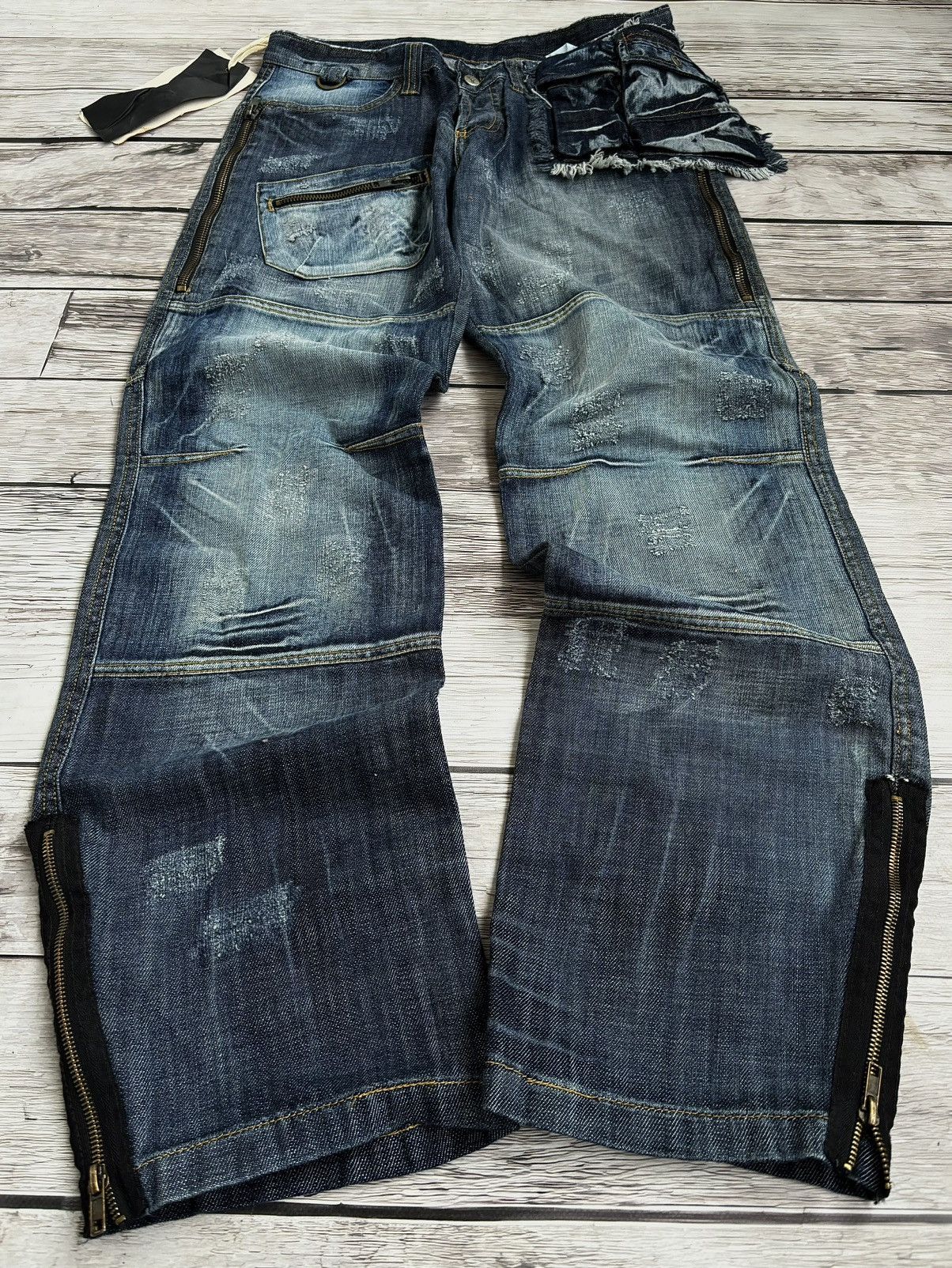 Hysteric Glamour × Japanese Brand 💥 HYSTERIC GLAMOUR BALENCIAGA STYLE JAPANESE JEANS Size US 32 / EU 48 - 1 Thumbnail