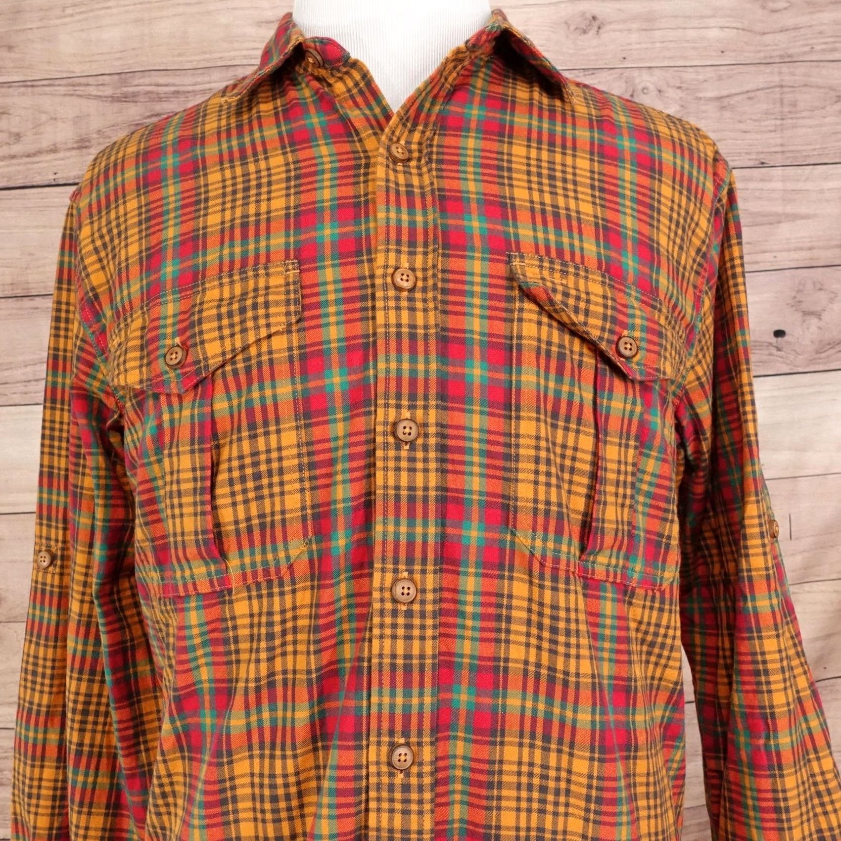 The Territory Ahead The Territory Ahead Shirt Mens LT Multicolor Plaid Long Sleeve Button-Up Cotton Size US L / EU 52-54 / 3 - 2 Thumbnail