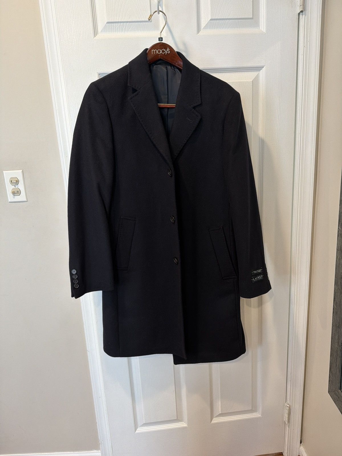 Lauren Ralph Lauren Lauren Ralph Lauren “Luther” Wool-Cashmere Navy Overcoat Size US M / EU 48-50 / 2 - 1 Thumbnail