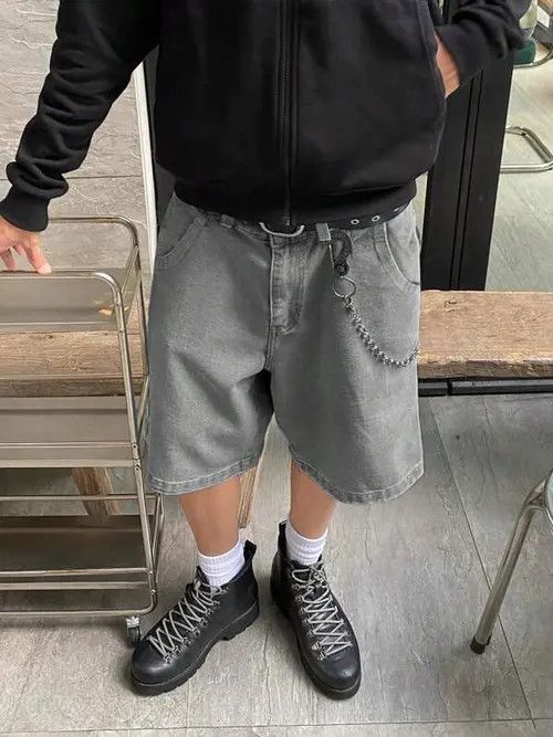 Japanese Brand VINTAGE RETRO 90s drip street shorts jorts Size US 30 / EU 46 - 4 Thumbnail