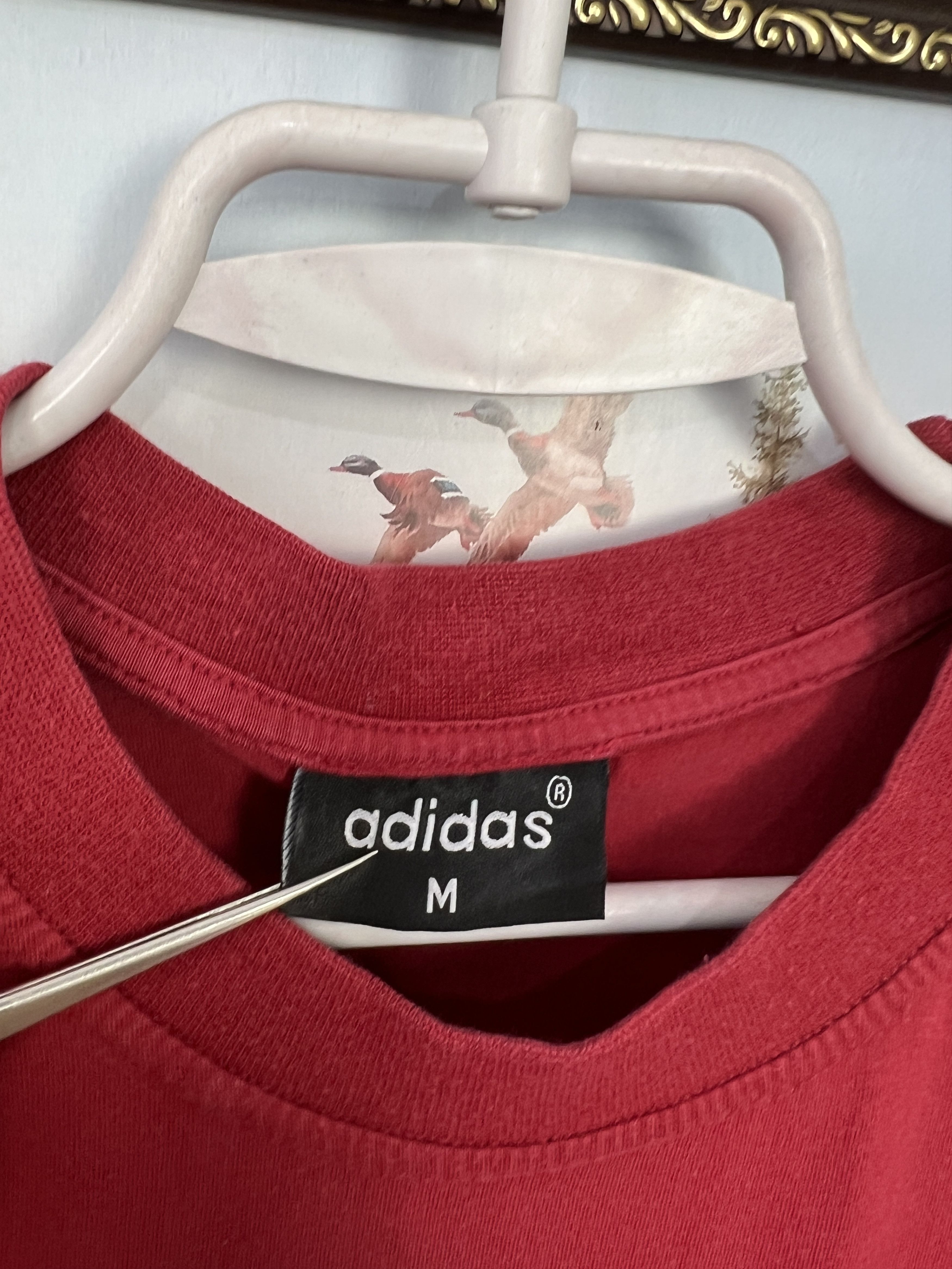 Adidas Vintage 90's Adidas Big Logo Shirt Over Print Jersey Trikot Size US M / EU 48-50 / 2 - 5 Thumbnail