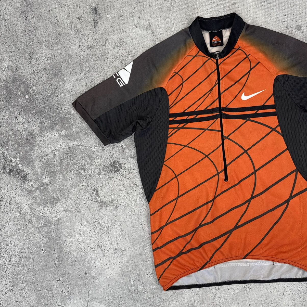 Nike ACG Vintage Nike ACG Cycling Jersey Shirt Made in USA 1/2 Zip Size US S / EU 44-46 / 1 - 4 Thumbnail