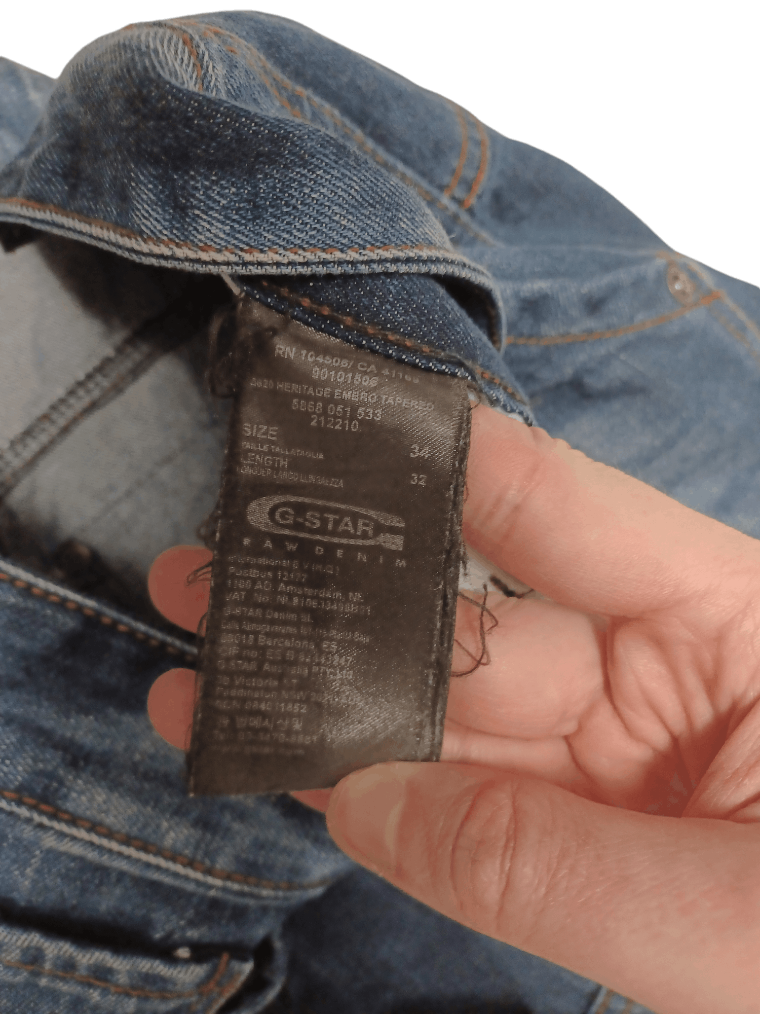 G-Star G STAR RAW 96 3301 VINTAGE W34 L32 JEANS DENIM Size US 34 / EU 50 - 6 Thumbnail