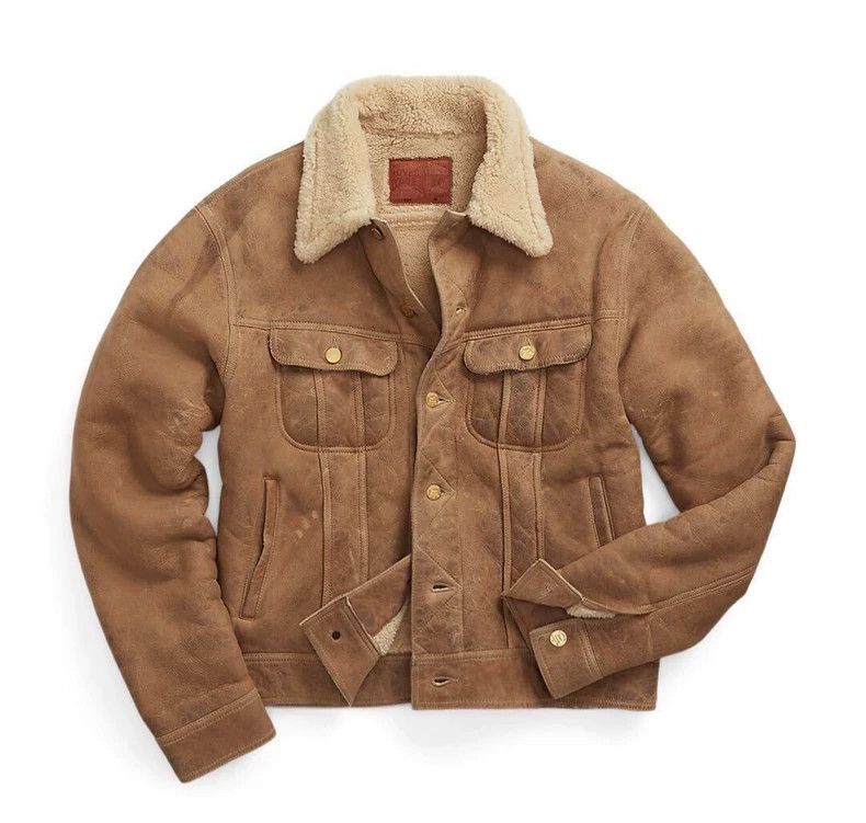 RRL Ralph Lauren RRL Ralph Lauren TYPE3 Storm Knight Jacket Sheepskin and F Size US S / EU 44-46 / 1 - 2 Thumbnail
