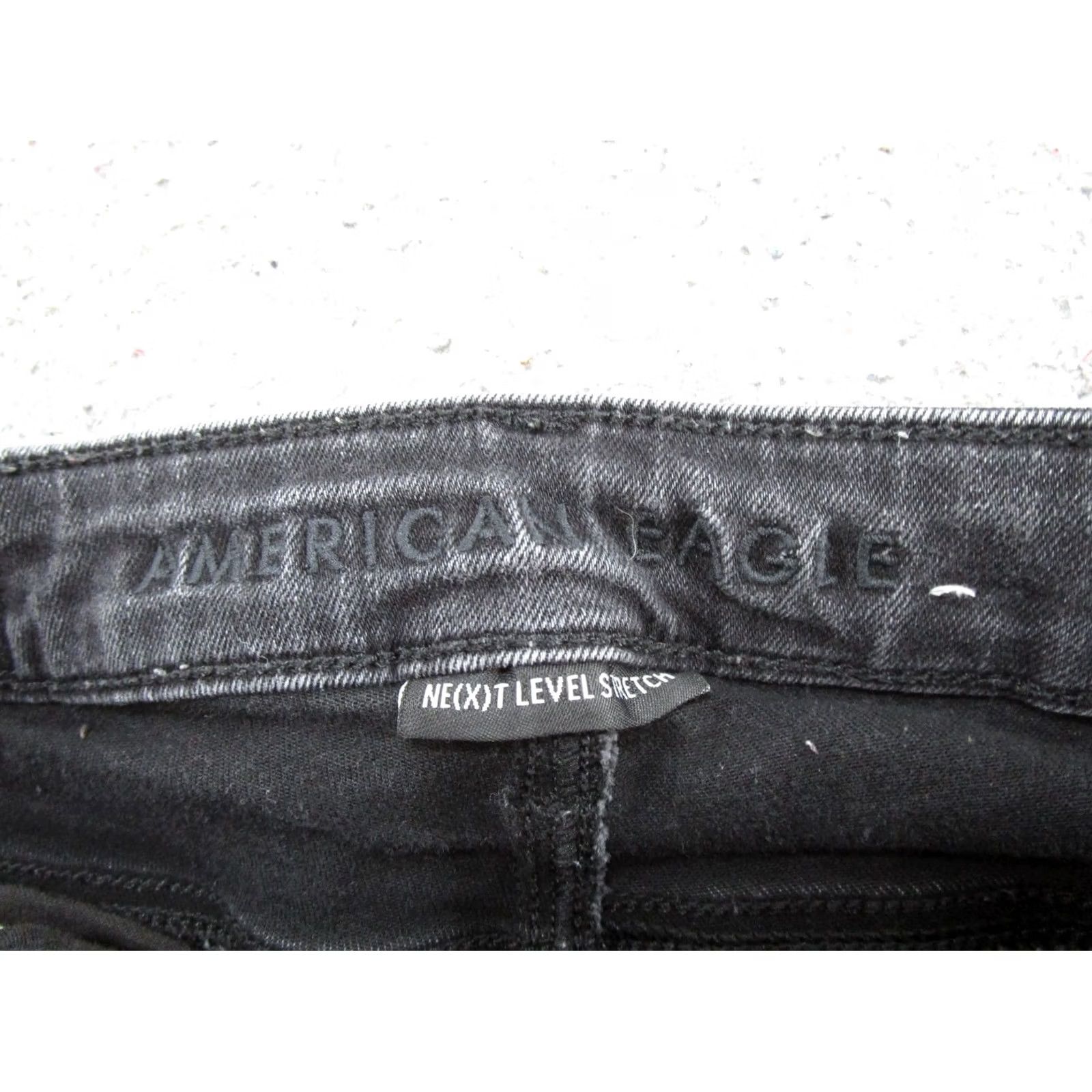 American Eagle Outfitters VINTAGE American Eagle Next Level Stretch Super Hi Rise Jegging Jeans Size 0 Short Black Size 25" / US 0 / IT 36 - 2 Thumbnail