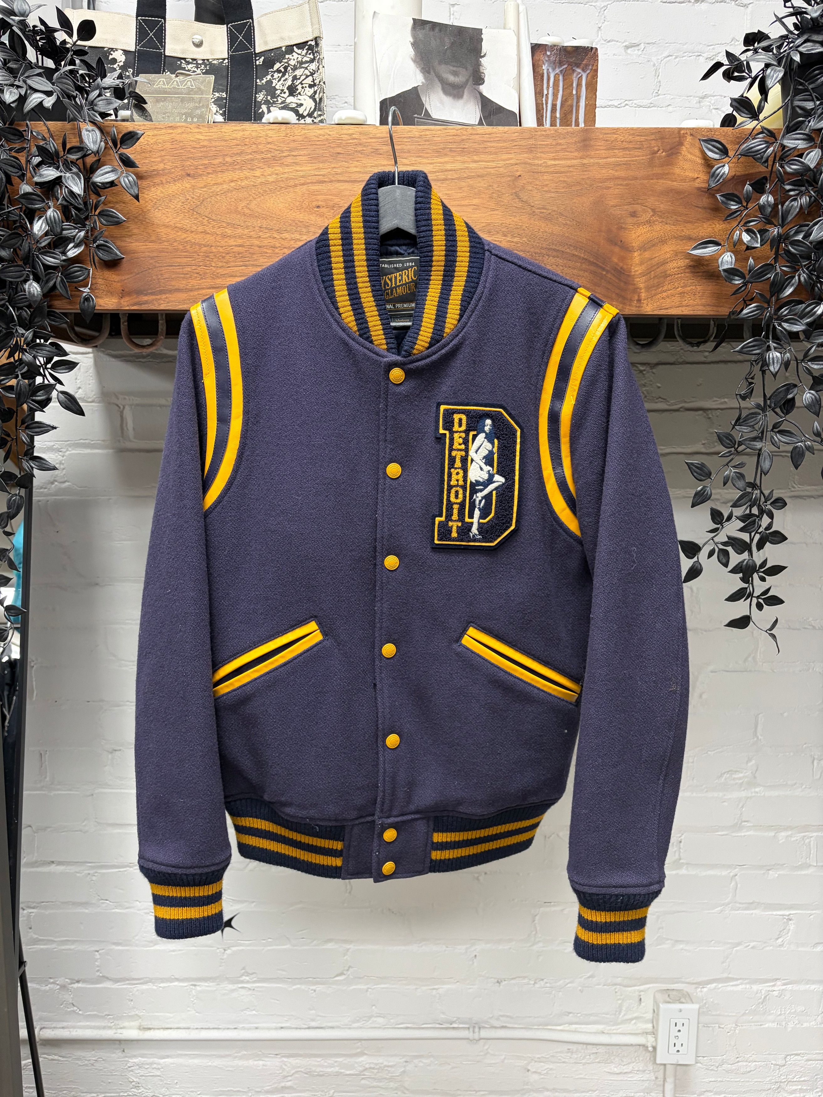 Hysteric Glamour Hysteric Glamour ‘Detroit Rock’ Chenille Patch Wool Varsity Jacket Size US M / EU 48-50 / 2 - 1 Thumbnail