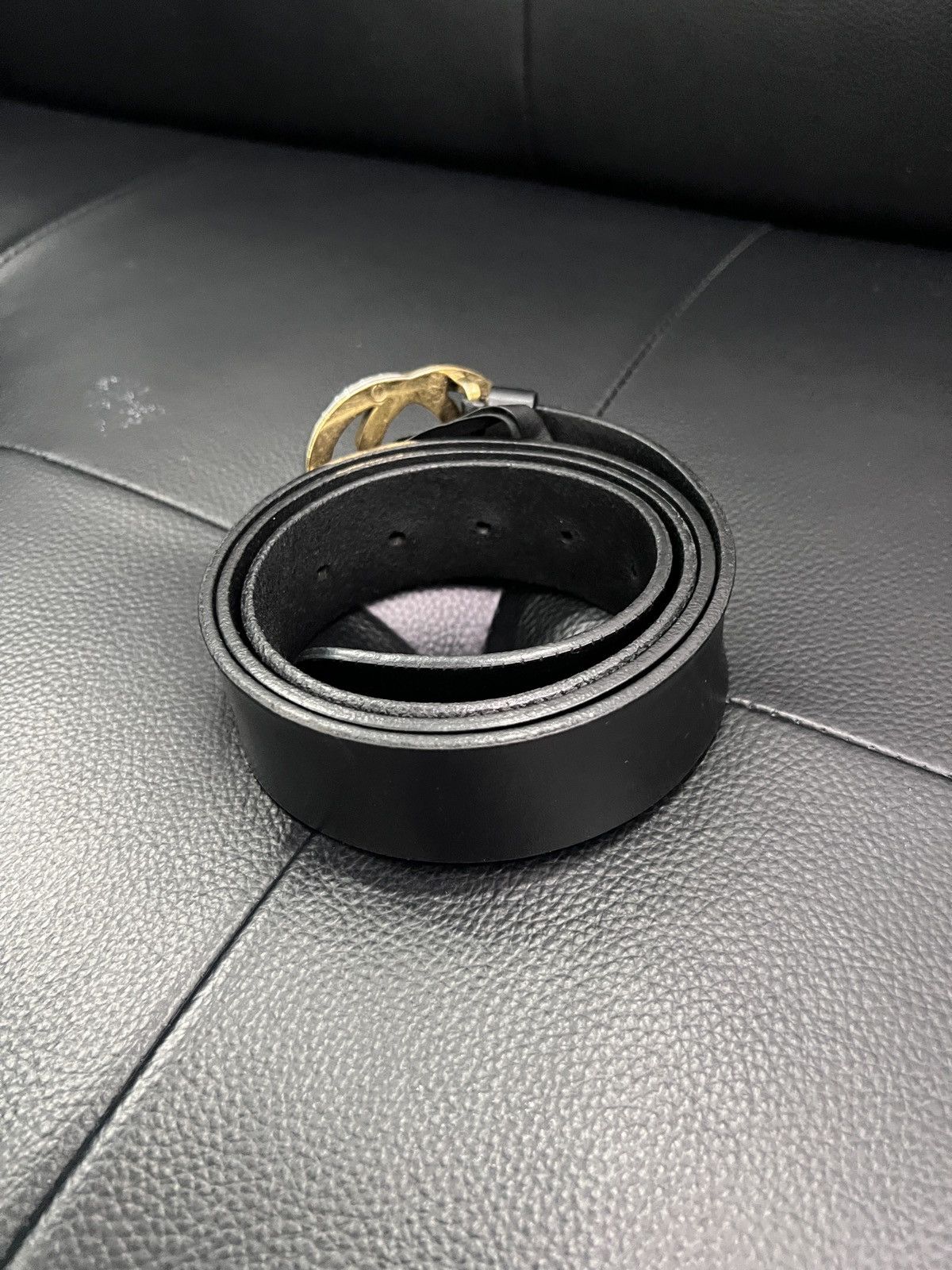 Gucci Gucci Double G Leather Belt Size ONE SIZE - 5 Thumbnail