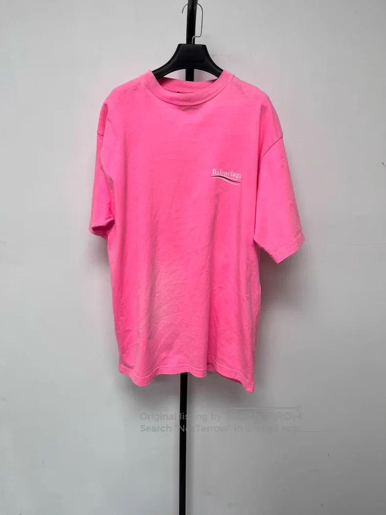 Balenciaga Balenciaga Logo Letter Printed Casual Crew Neck Short Slee Size US XS / EU 42 / 0 - 1 Thumbnail