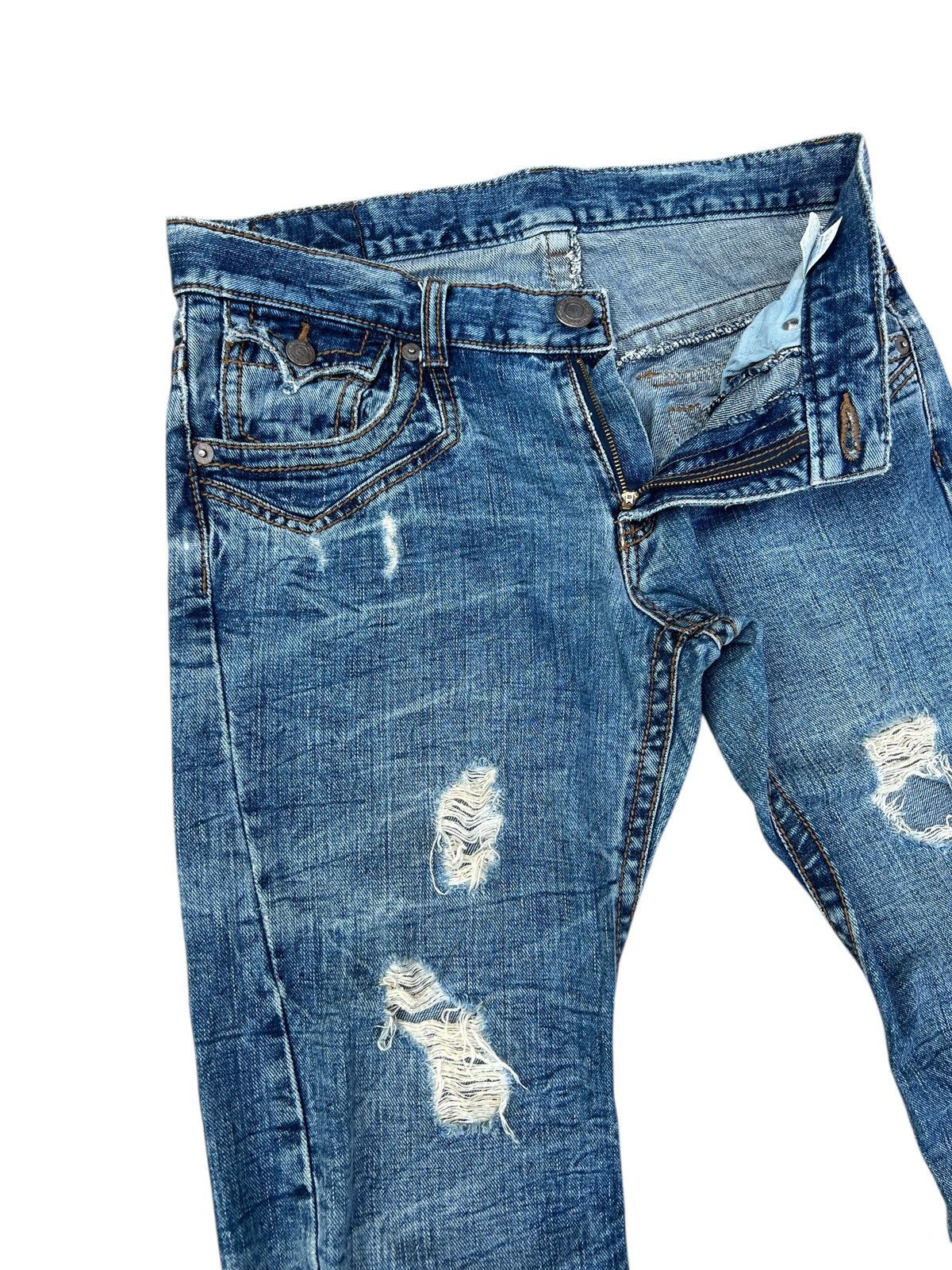 semanticdesign Rattle Trap Made in Japan Tartan Patchwork Denim Jeans Size US 32 / EU 48 - 8 Thumbnail