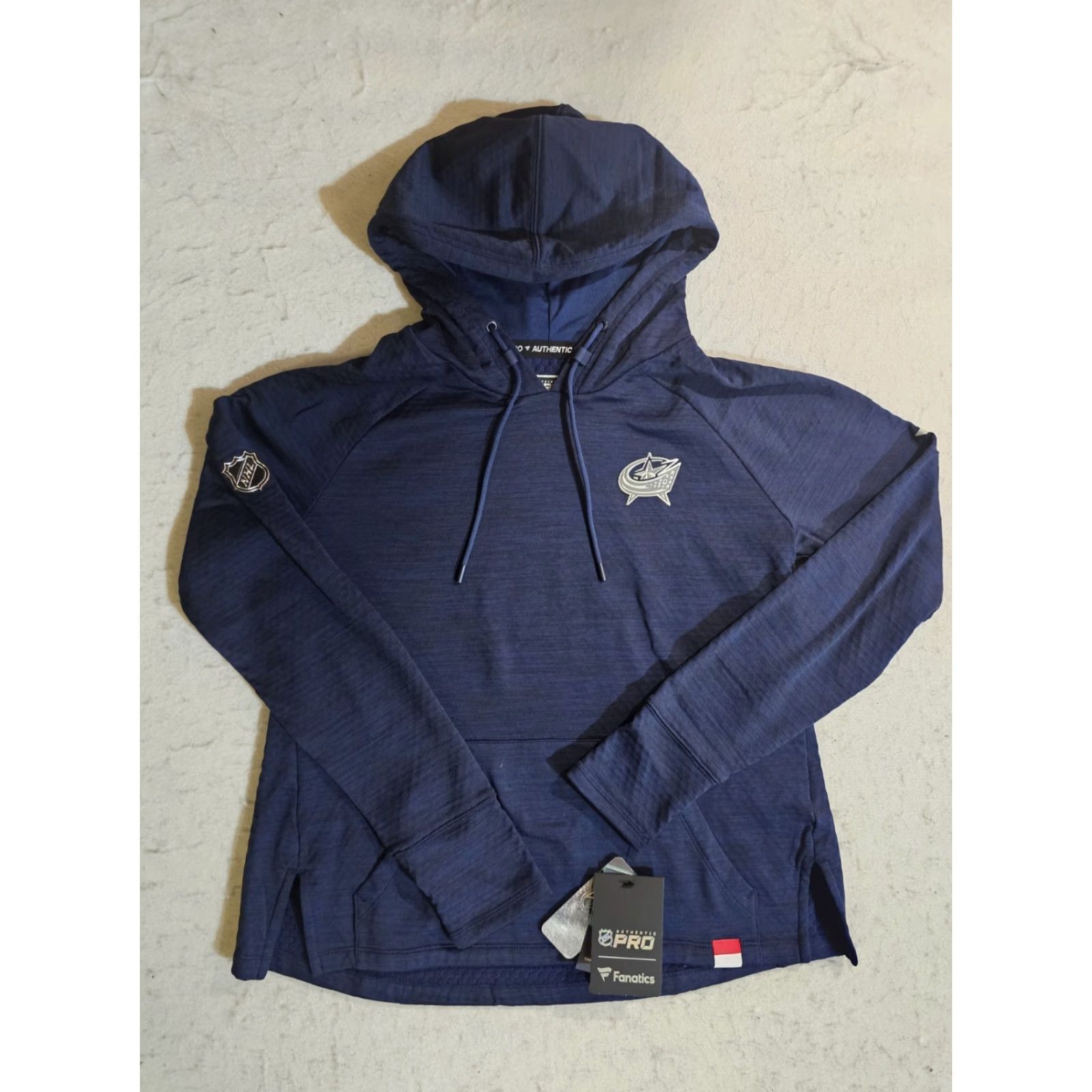 Vintage Fanatics Columbus Blue Jackets NHL Hooded Sweatshirt Navy Blue M Sports Apparel Womens Regular Size Med Size M / US 6-8 / IT 42-44 - 2 Thumbnail