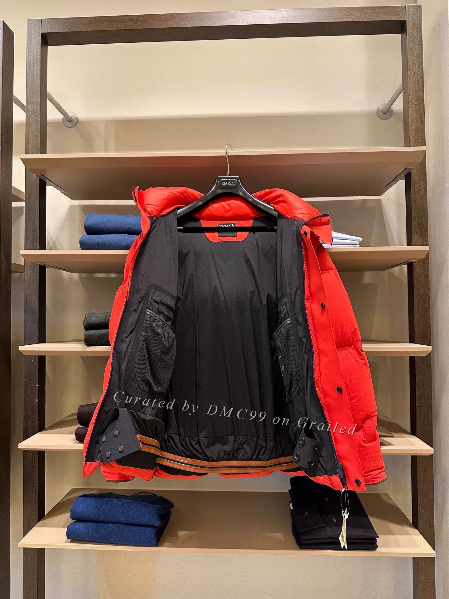 Ermenegildo Zegna Zegna Red Mens Puffer Down Jacket Size US XL / EU 56 / 4 - 5 Thumbnail