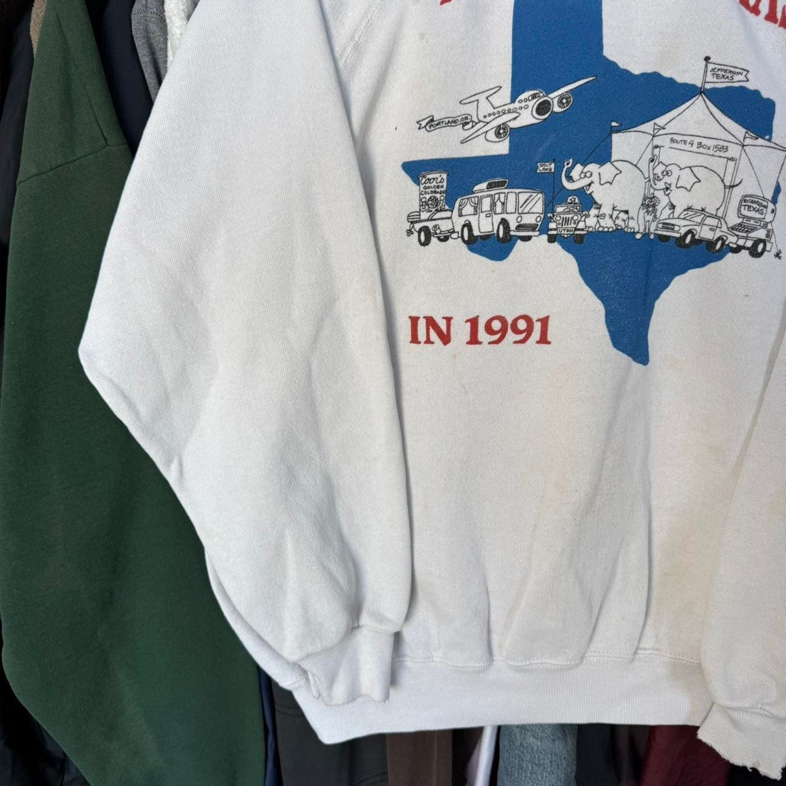 Other Vintage 1991 Reunited in Texas Sweatshirt With Cooil Graphic Size US XL / EU 56 / 4 - 4 Thumbnail