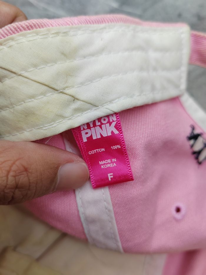 Japanese Brand Vintage Nylon Pink Distressed Style Cap Hat Size ONE SIZE - 5 Thumbnail