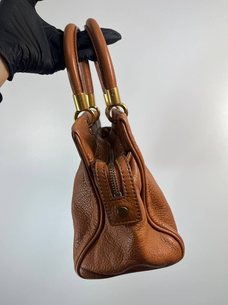 Marc Jacobs Marc By Marc Jacobs Leather Satchel Handbag Brown Womens Bag Size ONE SIZE - 9 Thumbnail