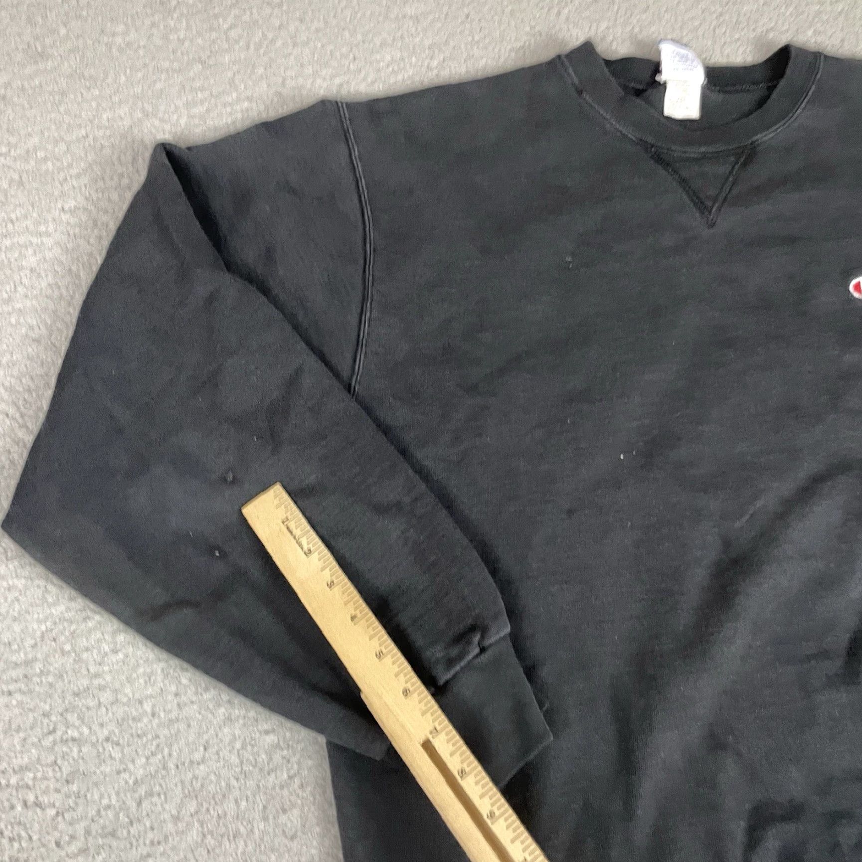 Champion VINTAGE Champion Sweatshirt Mens XL Black Embroidered Made USA 80s Spellout Logo Size US XL / EU 56 / 4 - 6 Thumbnail