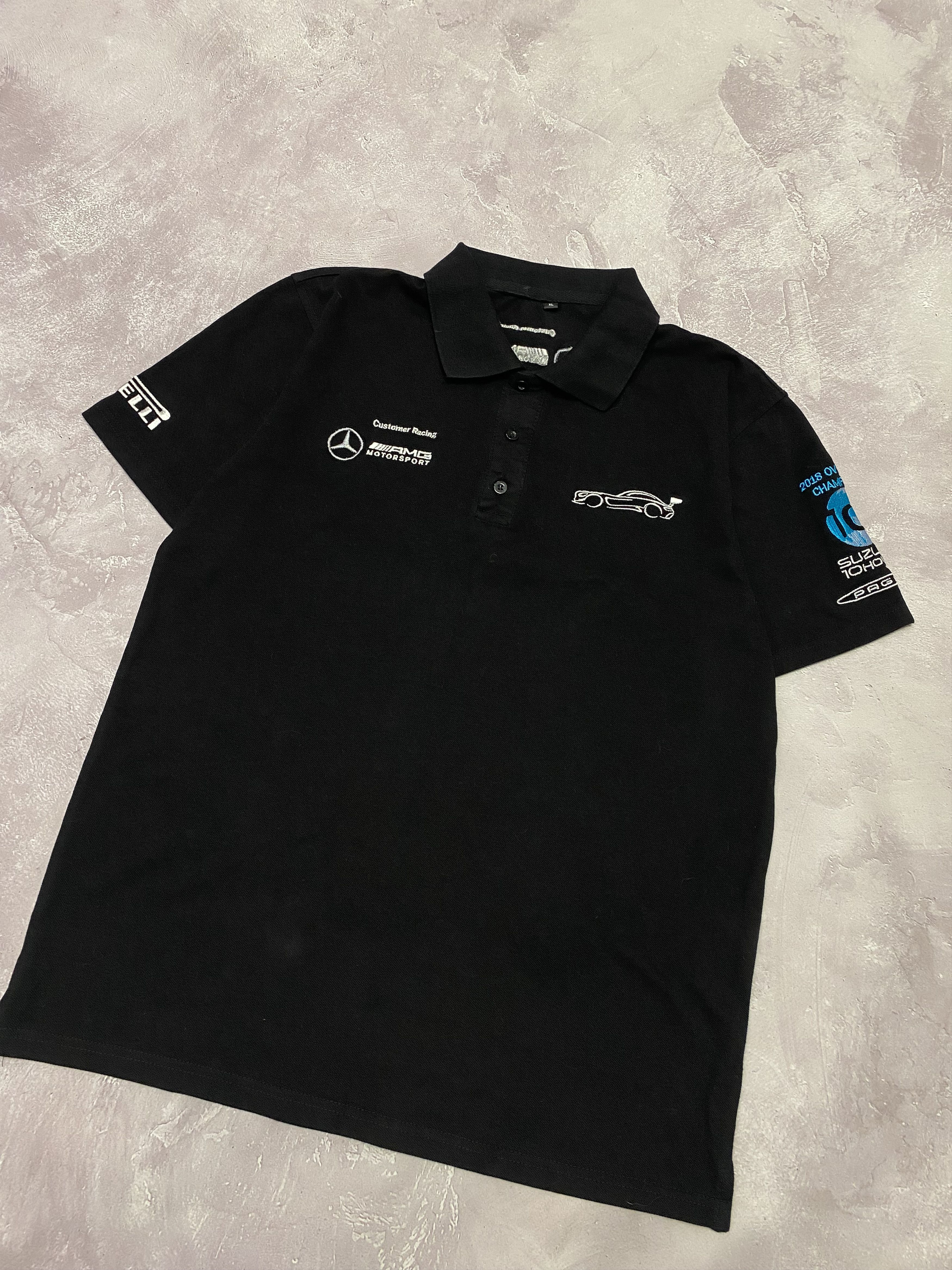 Mercedes-Benz × Vintage Vintage Mercedes Benz AMG Motorsport Polo T-Shirt Size US L / EU 52-54 / 3 - 2 Thumbnail