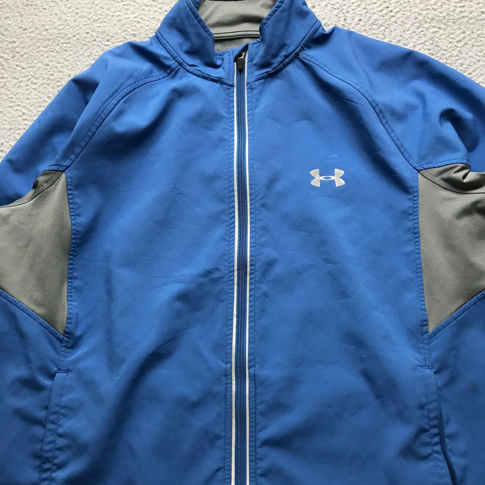 Under Armour Under Armour Coldgear Jacket Mens XL Long Sleeve Blue Gray Size US XL / EU 56 / 4 - 8 Thumbnail