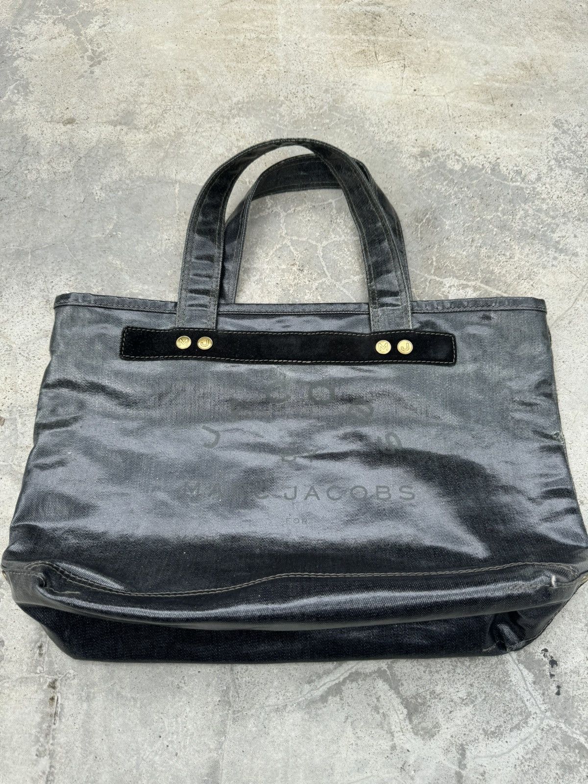 Marc Jacobs × Vintage Jacobs by Marc Jacobs Denim Canvas Tote Bag Size ONE SIZE - 1 Thumbnail
