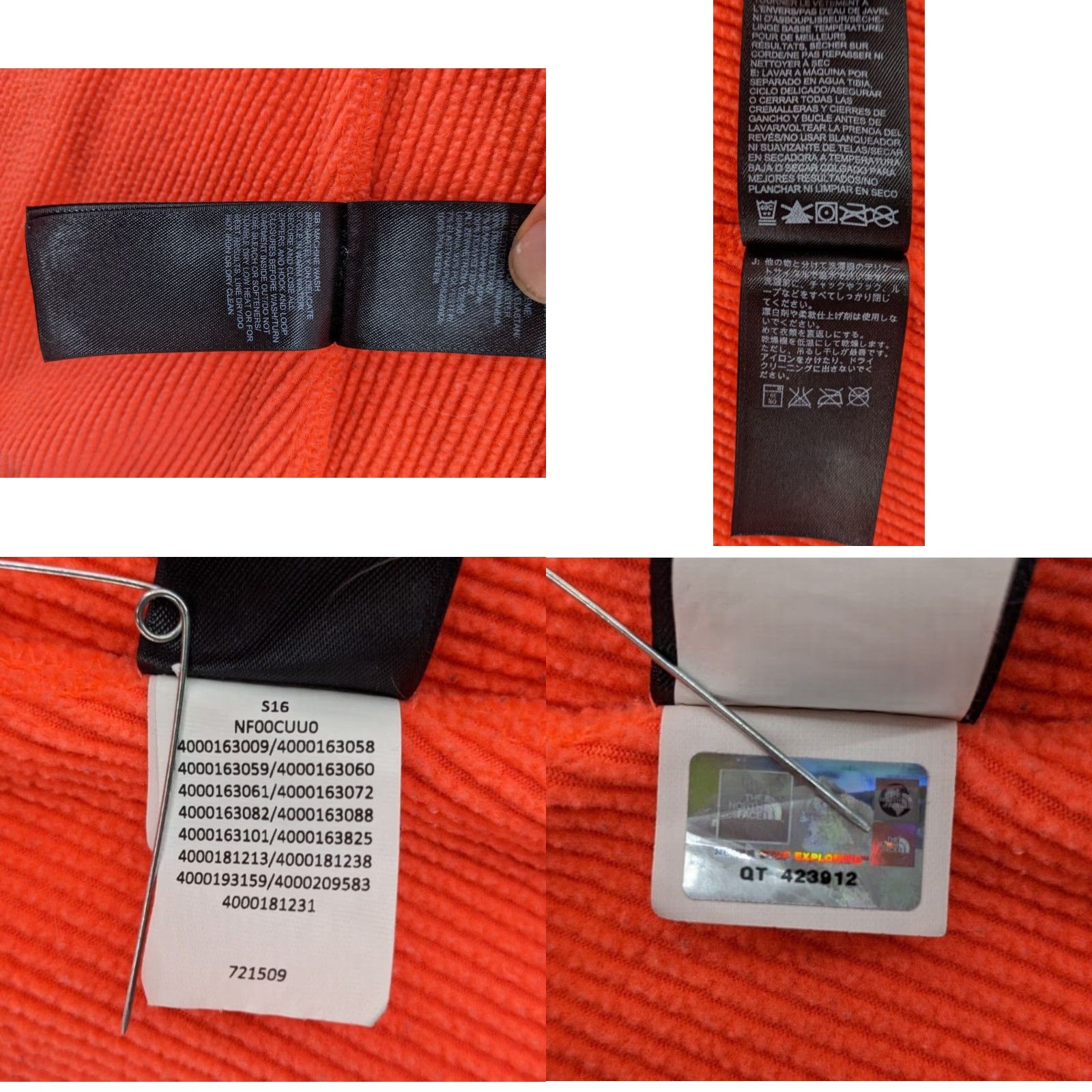 The North Face VINTAGE North Face Hoodie Womens Small Orange Full Zip Jacket Sweatshirt Size S / US 4 / IT 40 - 8 Thumbnail