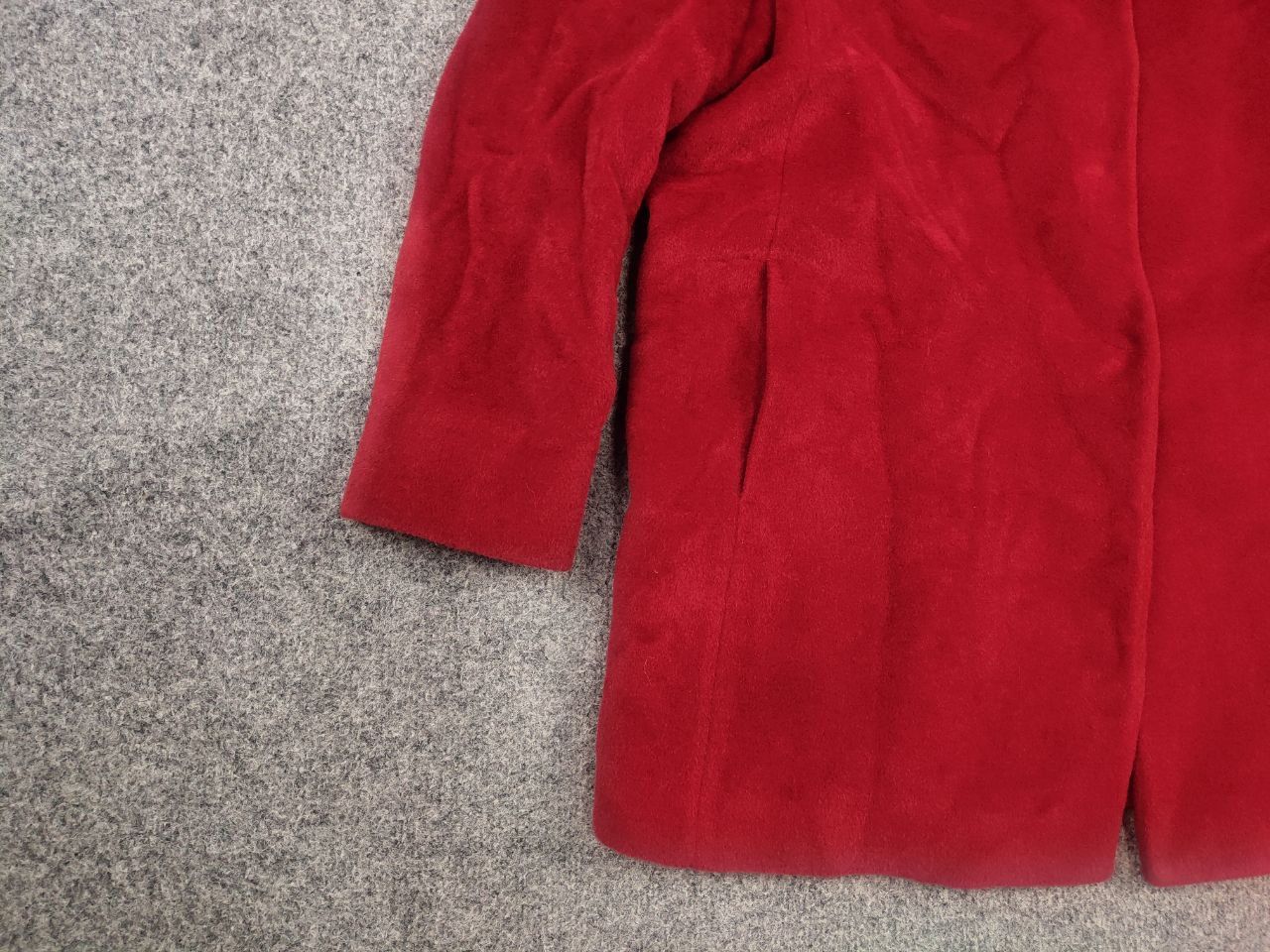 Cinzia Rocca Cinzia Rocca Due coat Red alpaca stand-up collar Jacket Size XL / US 12-14 / IT 48-50 - 6 Thumbnail
