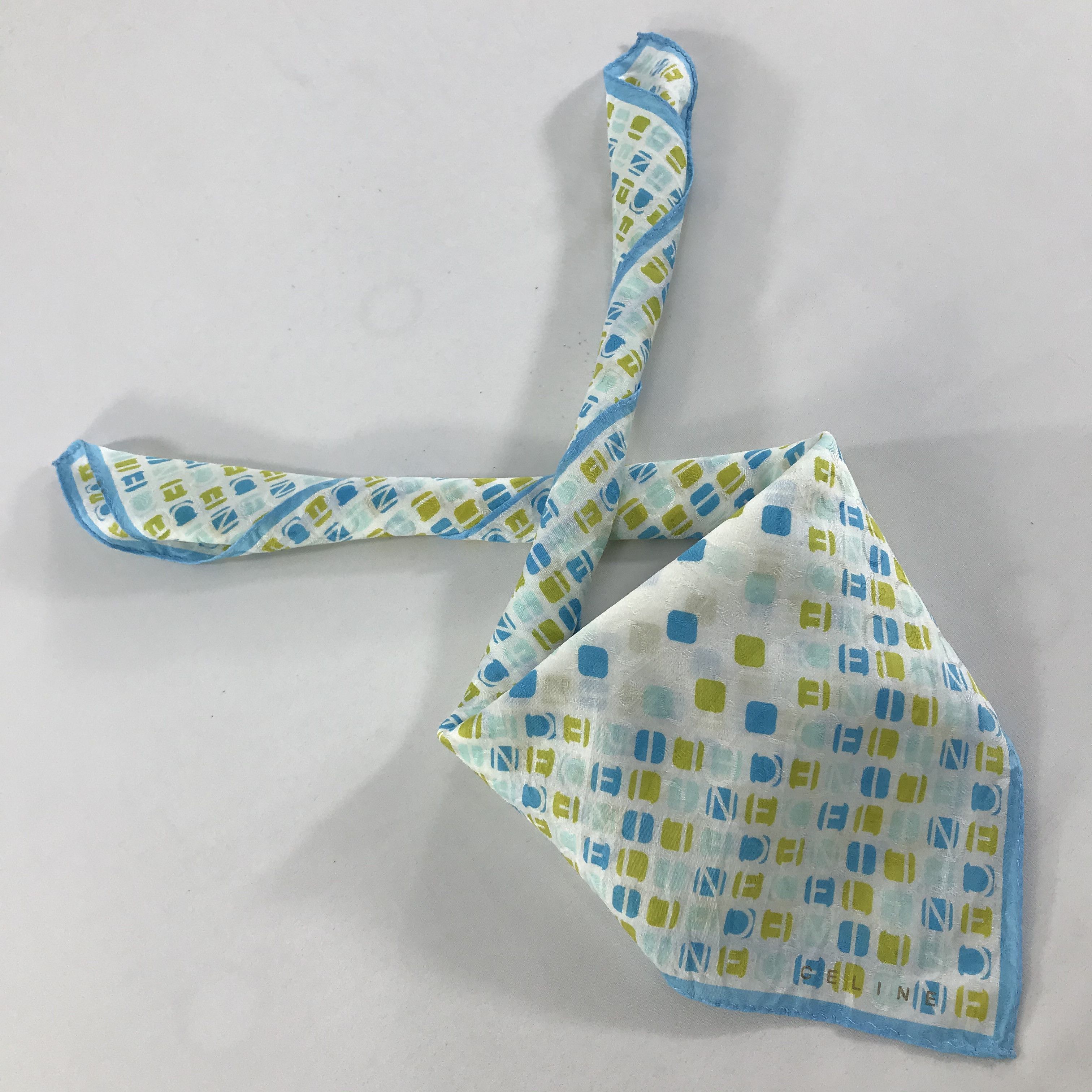 Celine × Vintage Celine Bandana / Handkerchief / Neckerchief - S1401 Size ONE SIZE - 4 Thumbnail