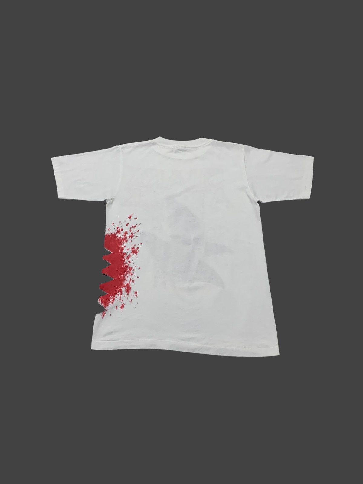 Vintage 80s Vintage Shark Attack 3D Bite Art Single Stitch Tees Size US M / EU 48-50 / 2 - 2 Thumbnail