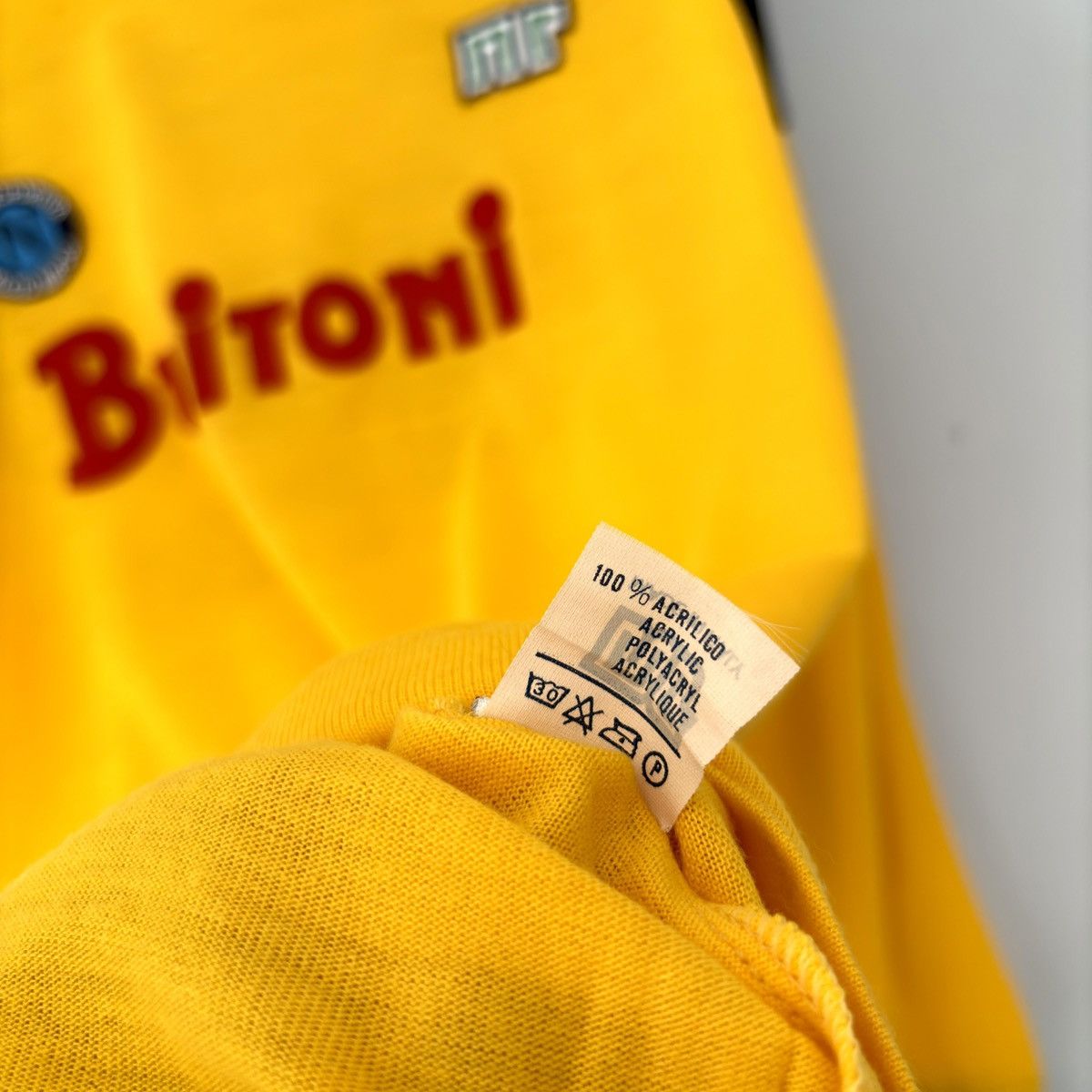 Vintage 1985 1986 Napoli Vintage Goalkeeper Long Kit Soccer Jersey Size US L / EU 52-54 / 3 - 11 Thumbnail