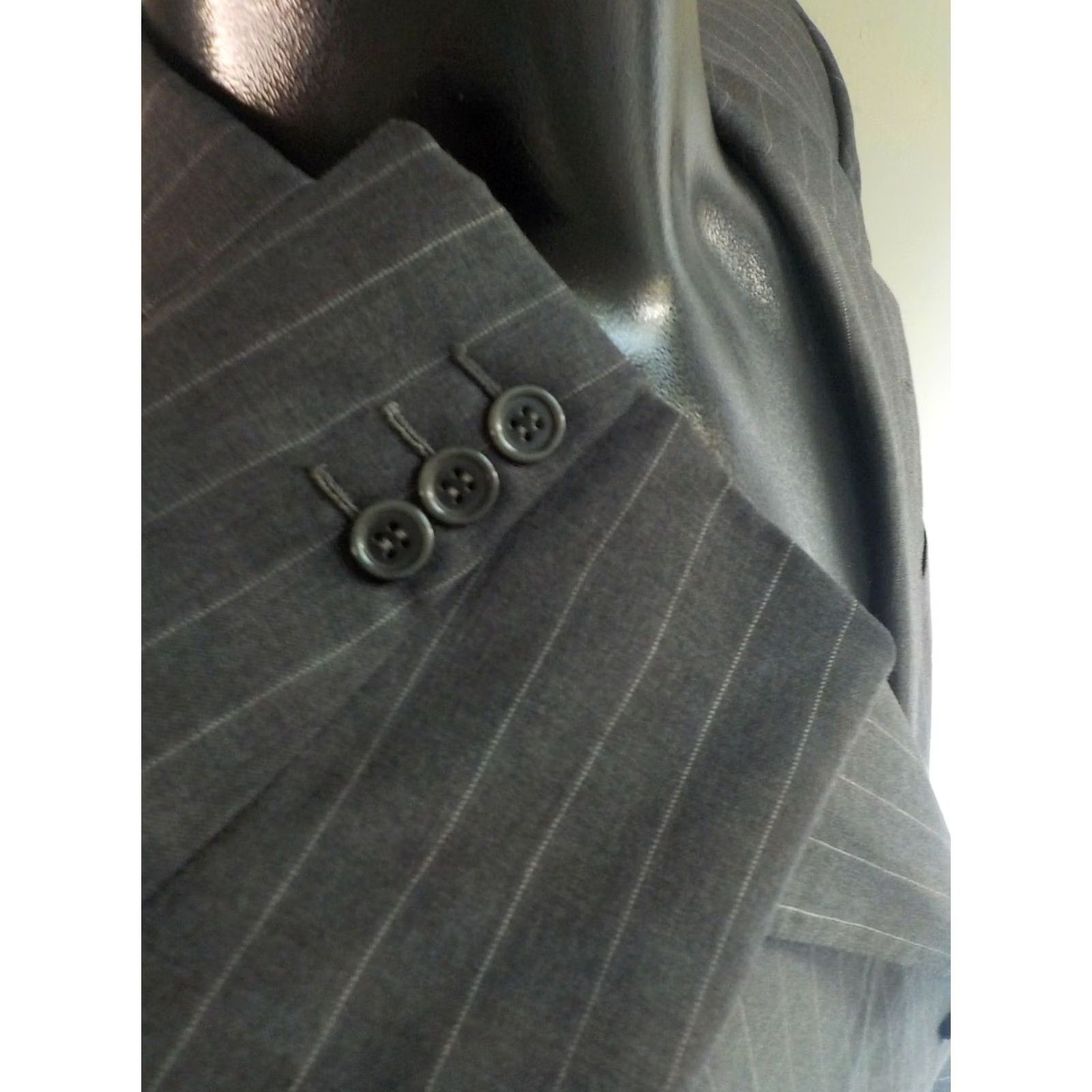 Brioni BRIONI Traiano Gray Pinstriped Single Vent Sport Coat /Jacket Wool SZ 48R Mens Size US M / EU 48-50 / 2 - 4 Thumbnail