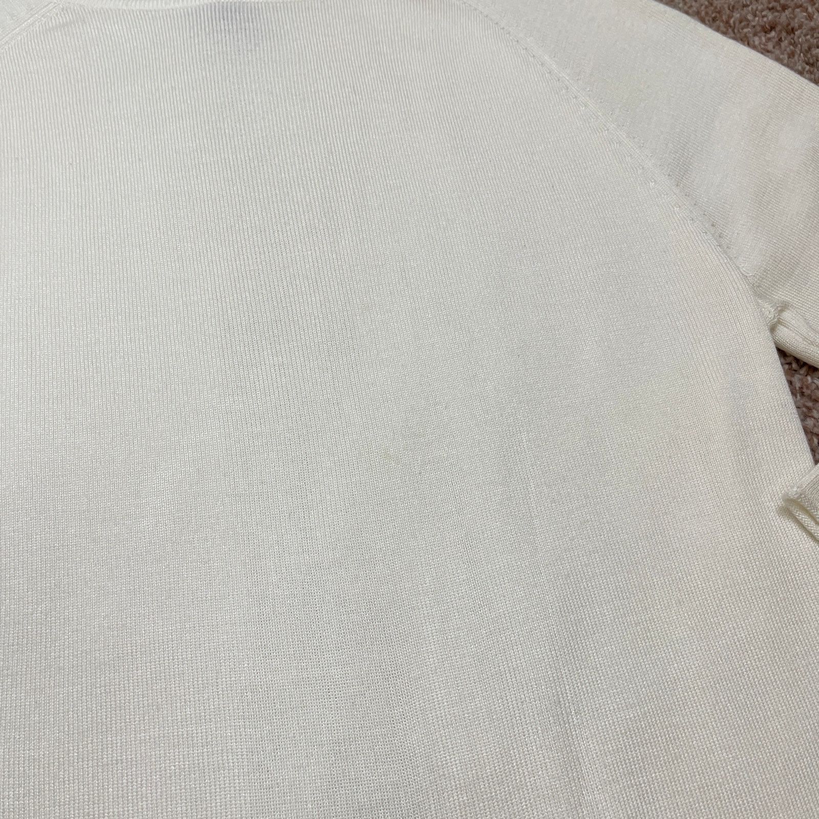 Vintage VTG Y2K Caslon Cream Sweater Mock Turtle Neck Cozy Scandi Size M / US 6-8 / IT 42-44 - 23 Thumbnail