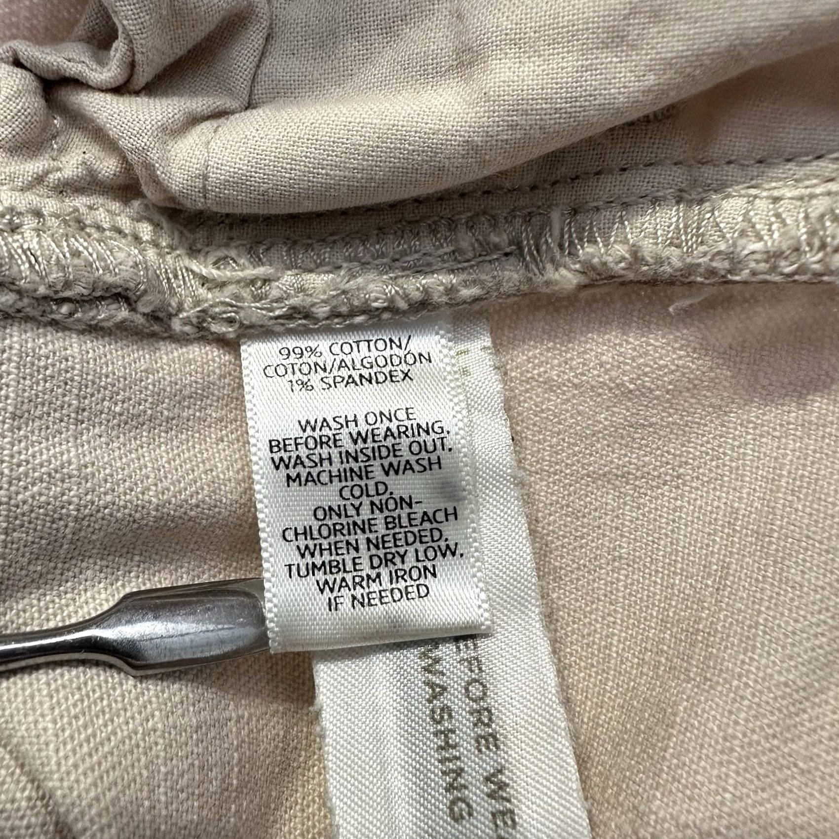 Loft LOFT Ann Taylor Jeans Skinny Women's 6 28x31 Mid Rise Ivory Stretch Denim Size 28" / US 6 / IT 42 - 6 Thumbnail