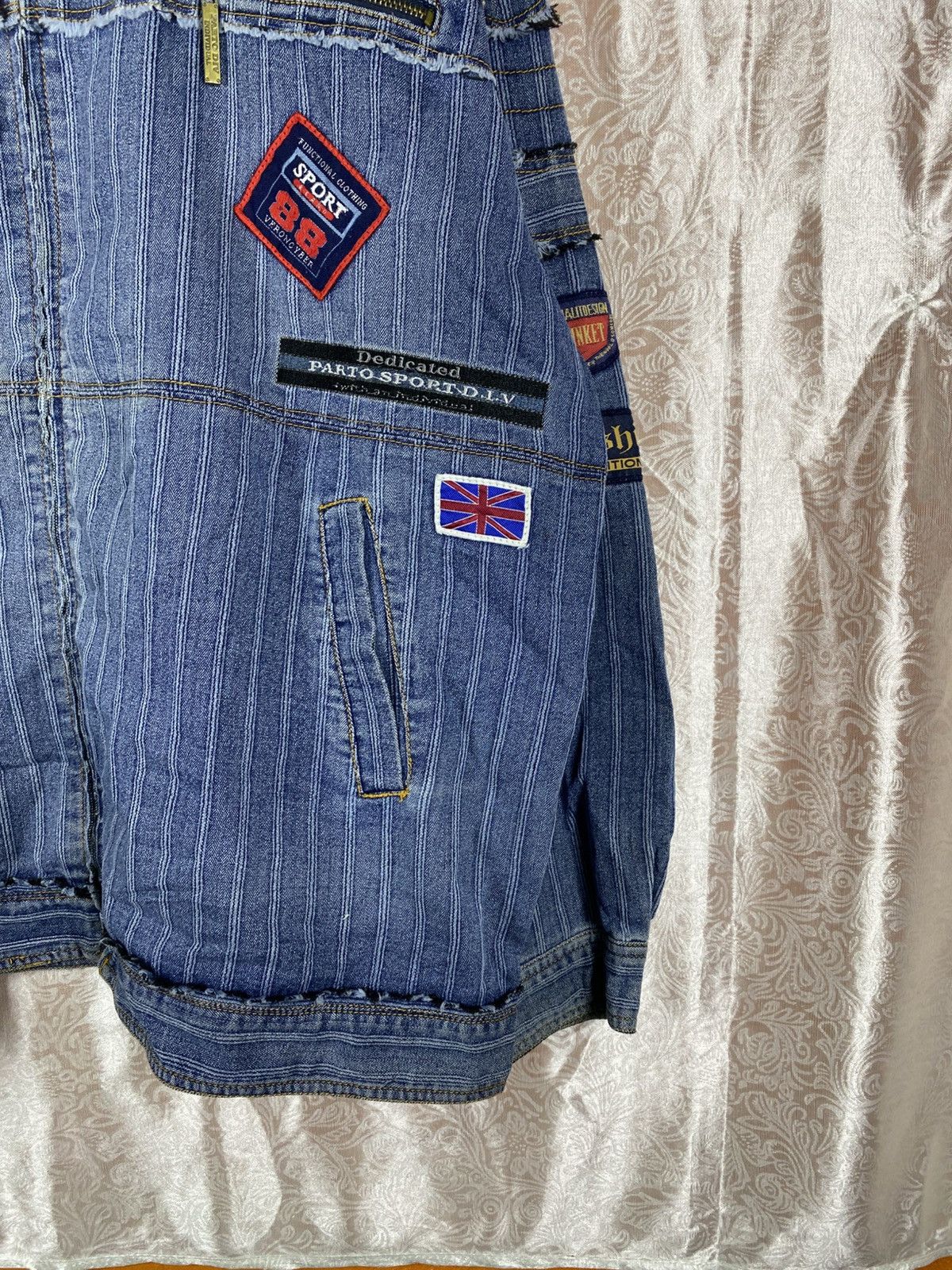 Vintage Vintage Parto Sport Patchwork Denim Jacket Tech Sport Size US XL / EU 56 / 4 - 6 Thumbnail