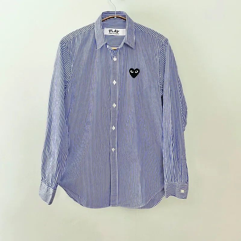 Comme des Garcons PLAY Comme Des Garçons PLAY Navy Blue White Striped Button Front Size M / US 6-8 / IT 42-44 - 1 Thumbnail