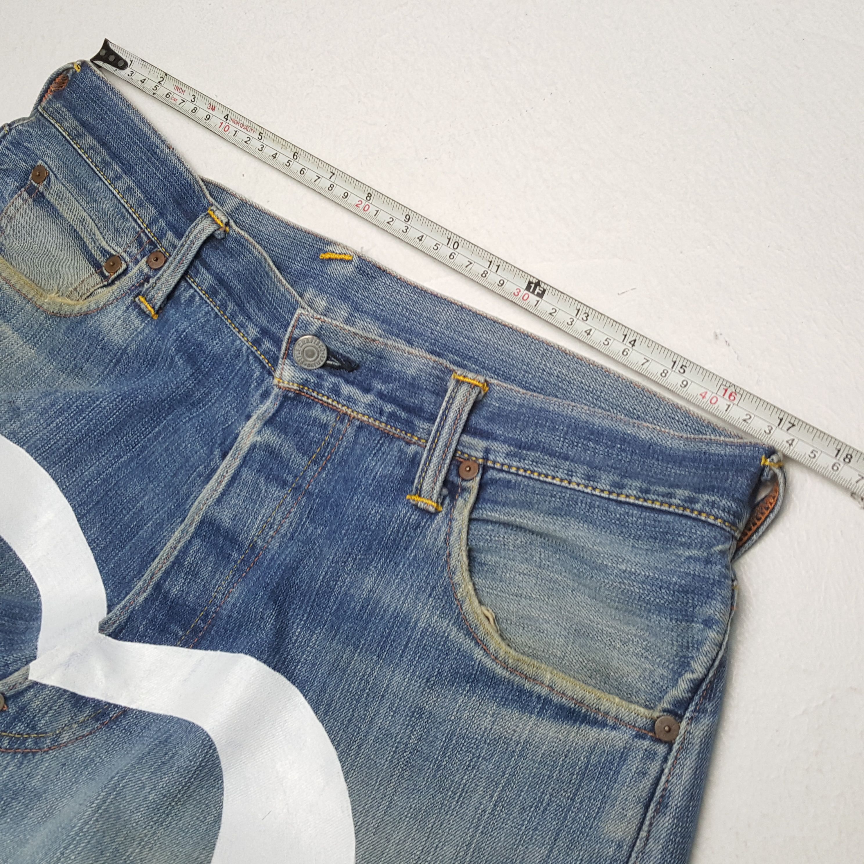 Evisu × Japanese Brand × Vintage Vintage EVISU Japanese Brand Daicock Custom Style Jeans Size US 34 / EU 50 - 7 Thumbnail