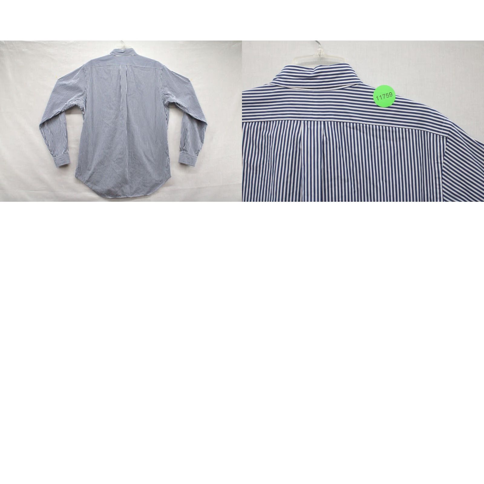 Ralph Lauren VINTAGE Ralph Lauren Shirt Men’s M Blue White Striped Long Sleeve Preppy Logo Size US M / EU 48-50 / 2 - 8 Thumbnail