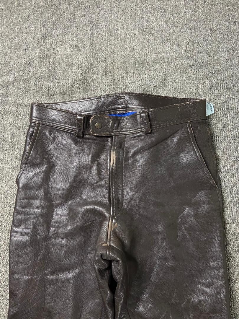 Japanese Brand Japanese Brand Biker Leather Pants (204) Size US 32 / EU 48 - 12 Thumbnail