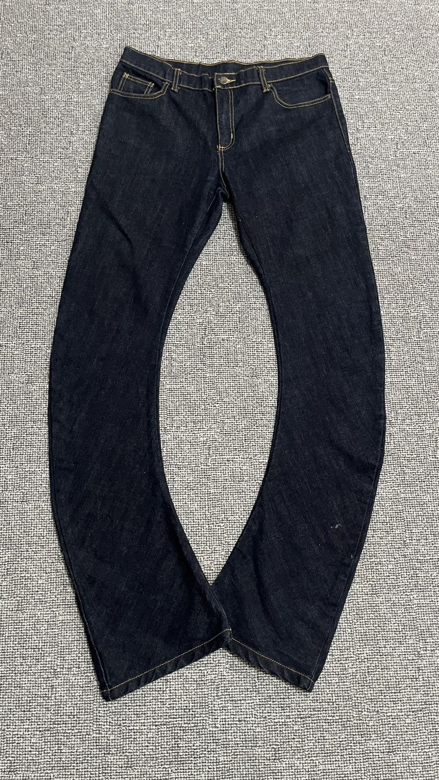 If Six Was Nine Vintage Diabrock Banana Flare jeans size 34 x 31 inches Size US 34 / EU 50 - 4 Thumbnail
