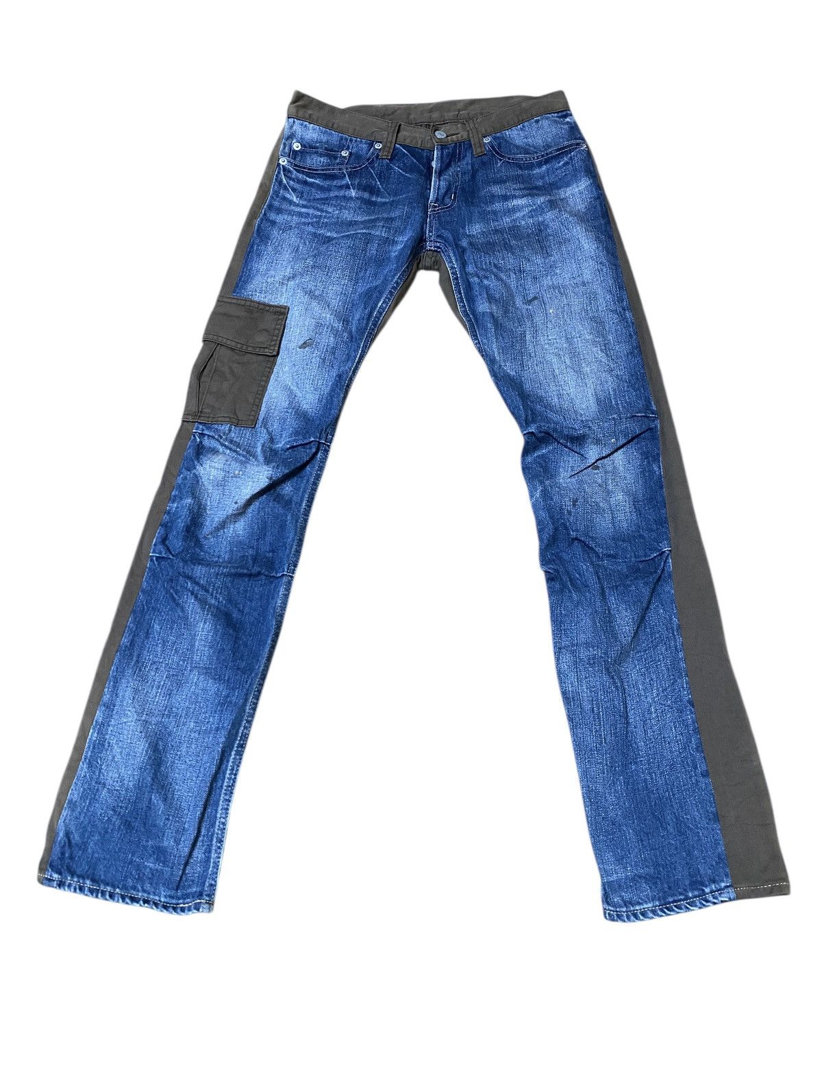 Hysteric Glamour Hysteric Glamour Two Tone Multi Pocket Cargo Style Jeans Size 29" - 1 Thumbnail