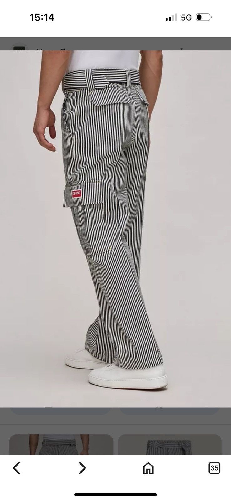 KENZO pants STUDY REAL SIZES IN PHOTOS BY TAPE MEASURE