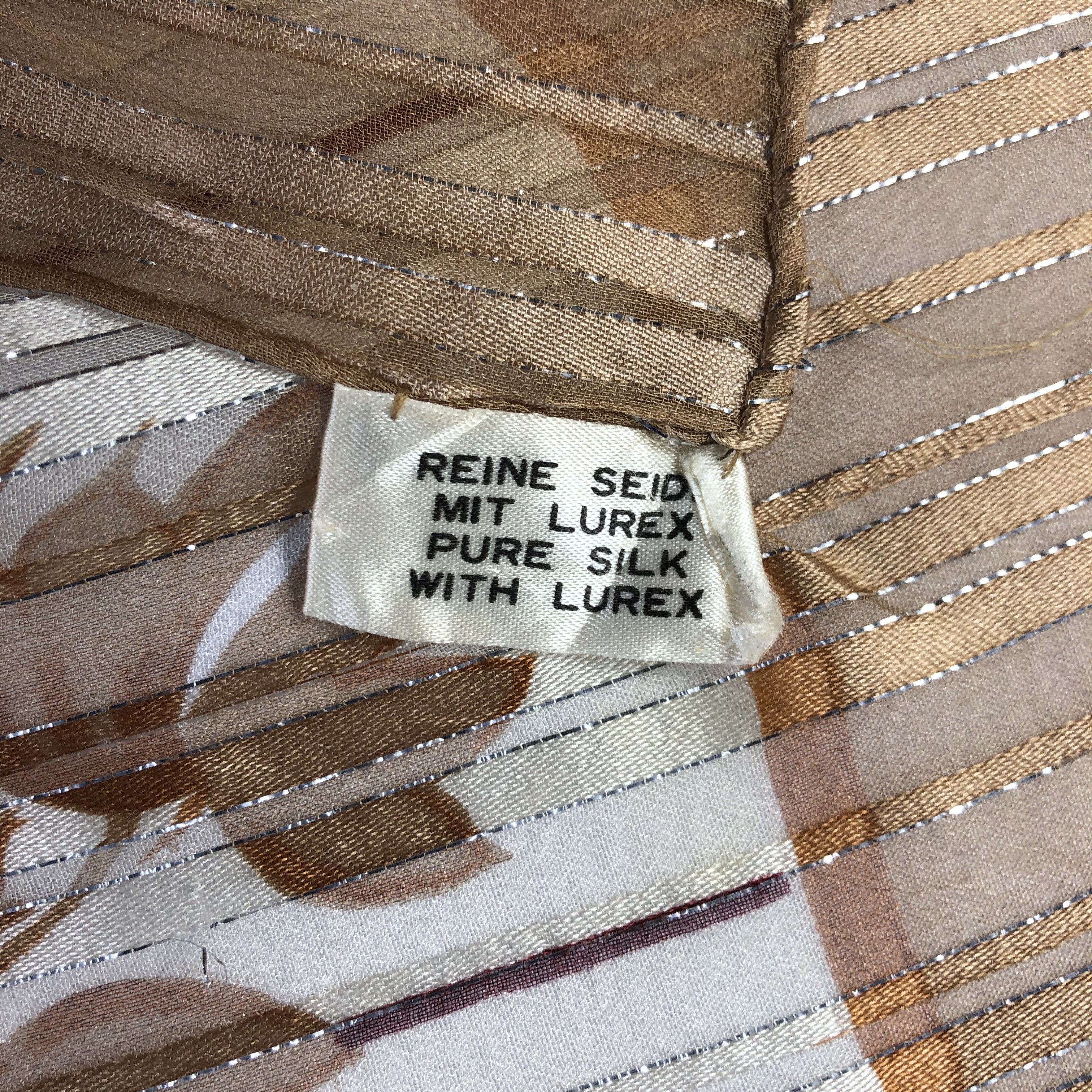 Vintage Vintage Printemps Paris Silk Scarf Size ONE SIZE - 6 Thumbnail