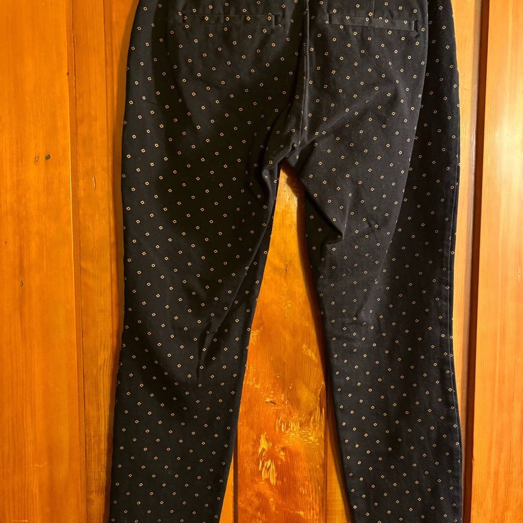 Gap Gap black patterned skinny ancle dress pants Size 26" / US 2 / IT 38 - 3 Thumbnail