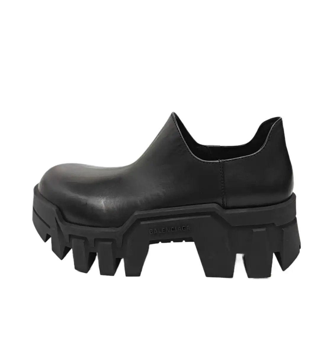 Balenciaga BALENCIAGA Spring,Autumn black leather Men's mid heel ankle boots 43 Size US 10 / EU 43 - 1 Thumbnail