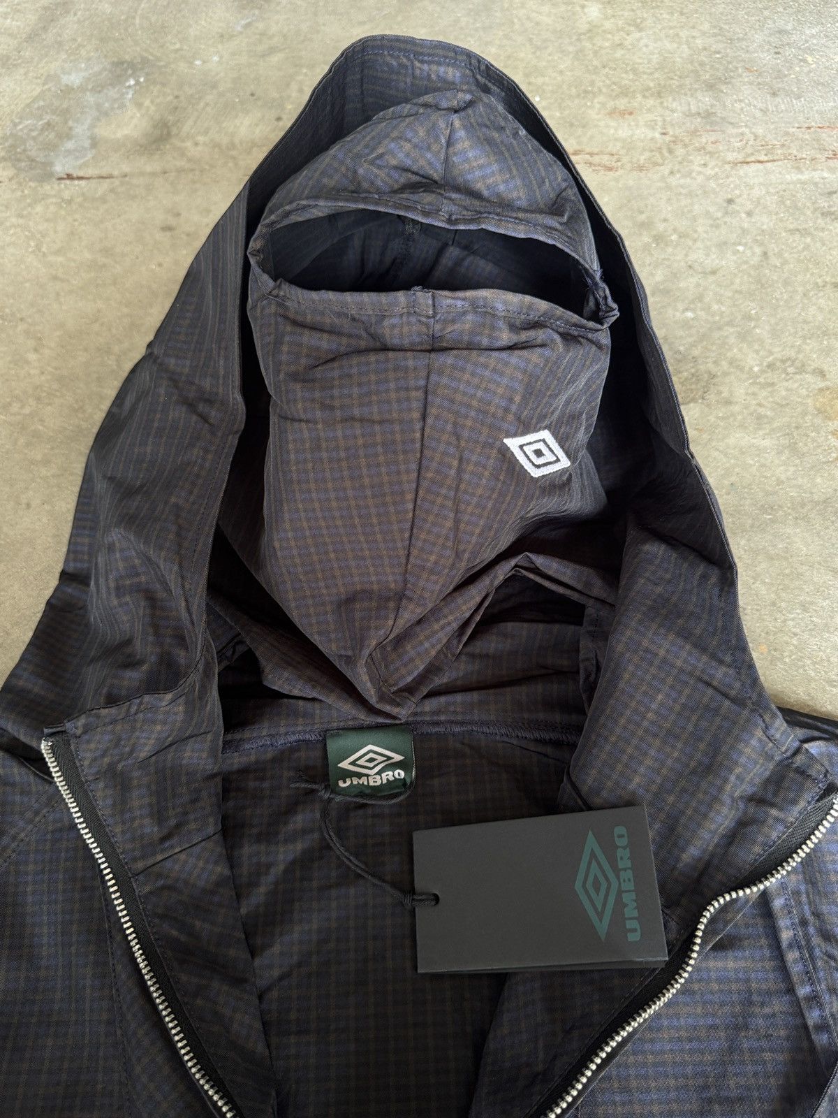 Slam Jam × Umbro DS Slam Jam Umbro Check Masked Anorak Jacket Navy Size US L / EU 52-54 / 3 - 6 Thumbnail