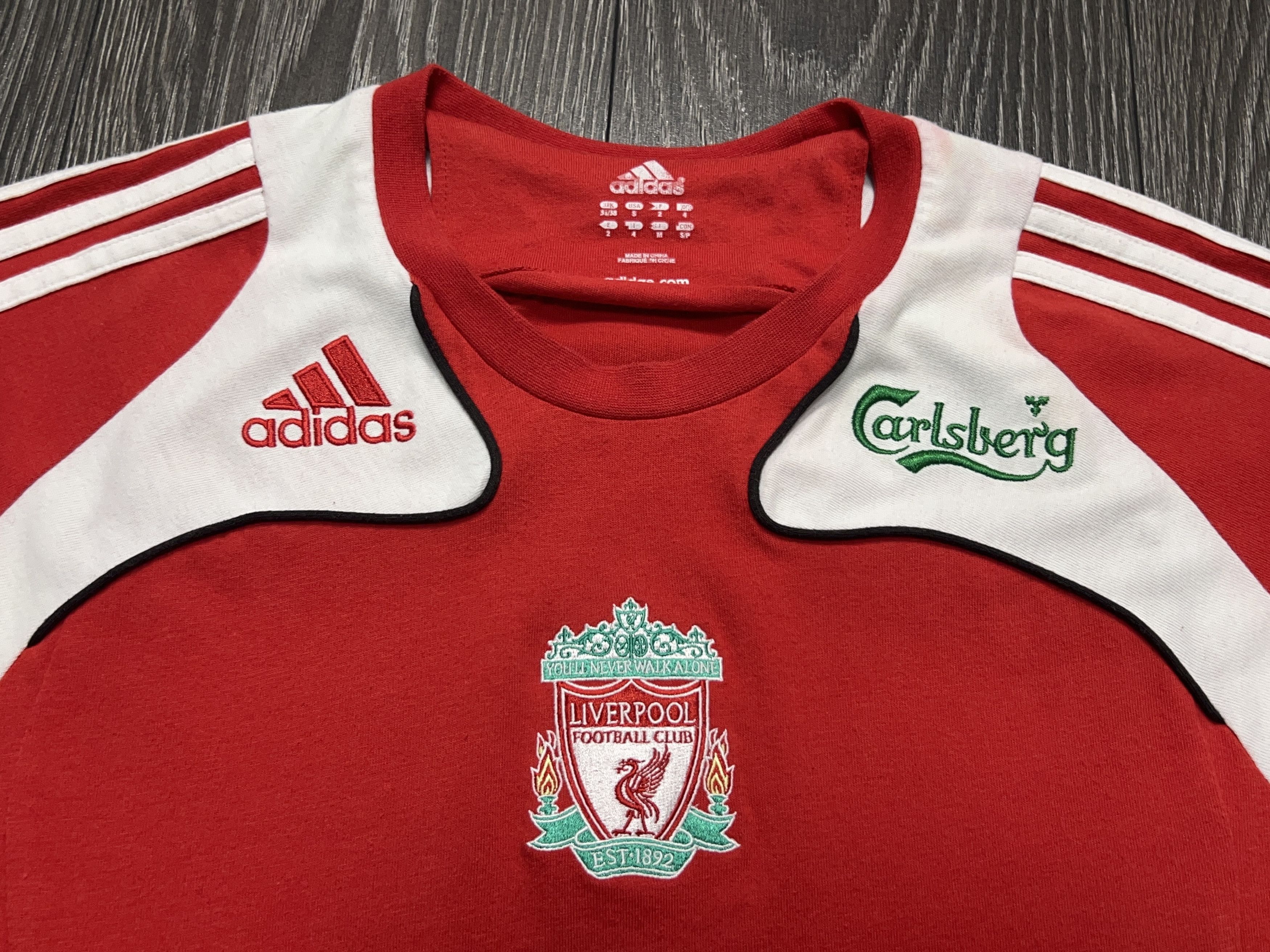 Adidas Liverpool FC 2008/09 Jersey Football Soccer Shirt Size 36/38 Size US S / EU 44-46 / 1 - 2 Thumbnail