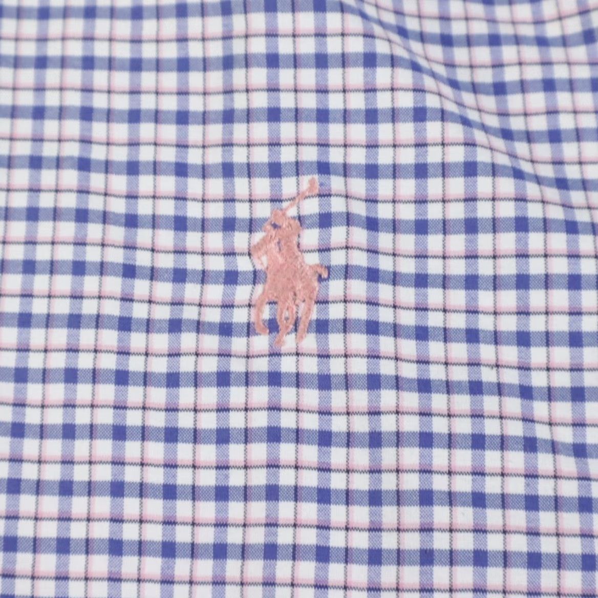 Ralph Lauren Ralph Lauren Performance Classic Fit Gingham Button Down Shirt Blue Men's XL Shirt Size US XL / EU 56 / 4 - 6 Thumbnail