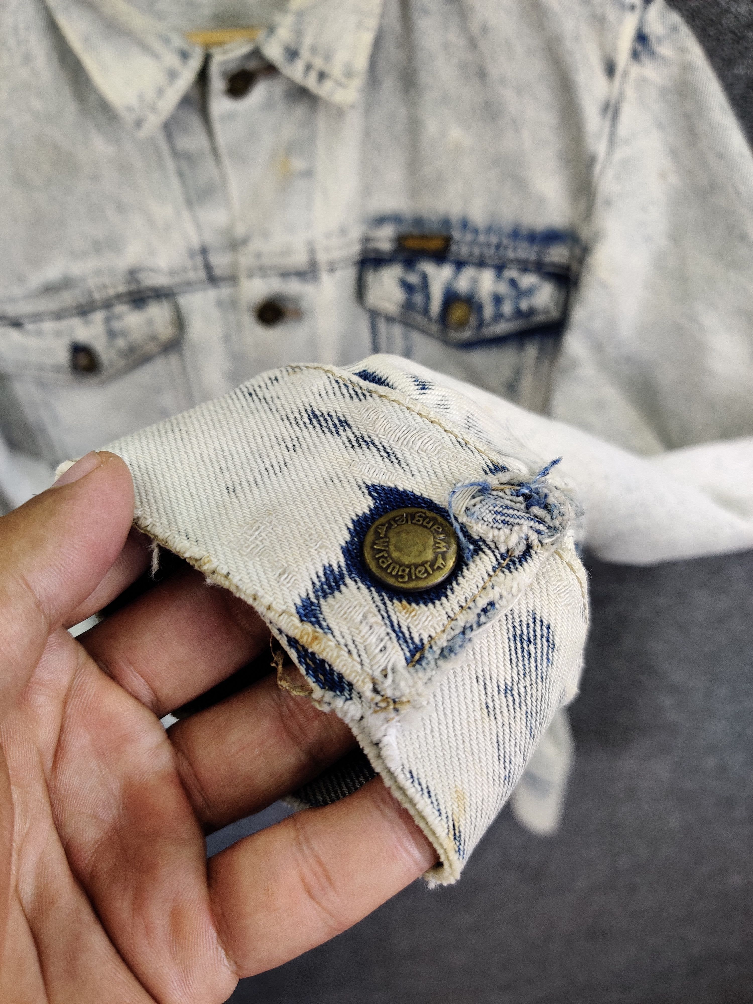 Wrangler Vintage Wrangler Acid Wash Distressed Trucker Denim Jacket Size US M / EU 48-50 / 2 - 13 Thumbnail