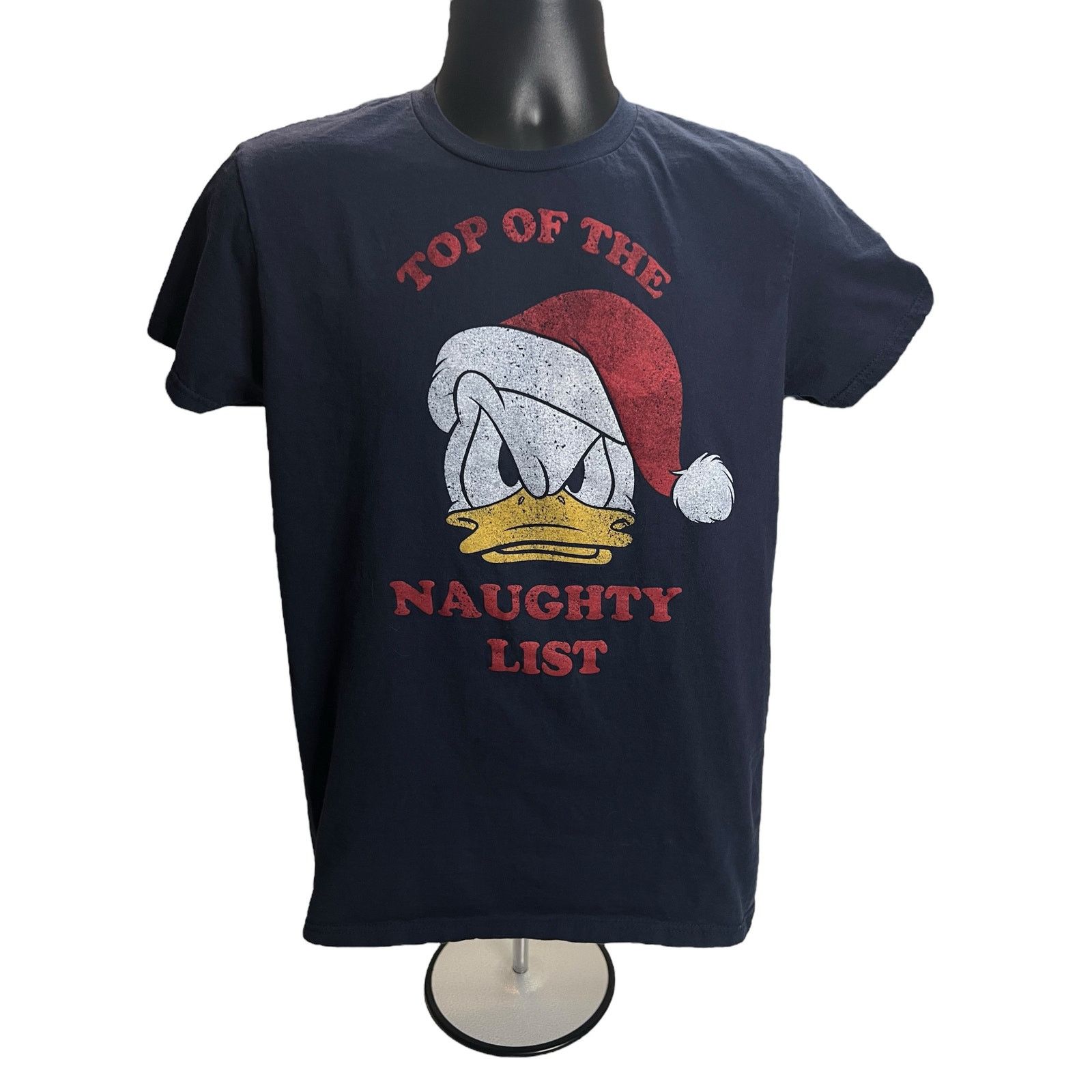 Disney Disney Donald Duck Shirt Santa hat Top of the Naughty List Size US M / EU 48-50 / 2 - 1 Thumbnail