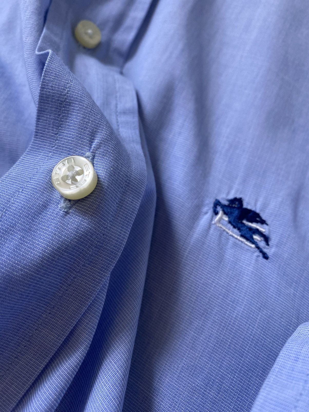 Etro Etro luxury shirt collared button down embroidered logo Size US M / EU 48-50 / 2 - 8 Thumbnail