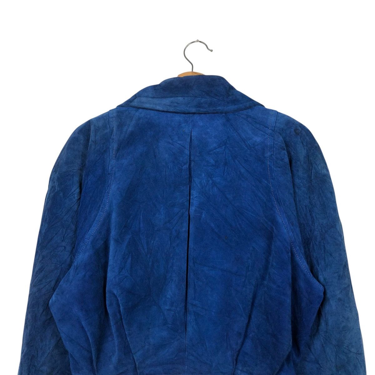 Charles Jourdan 🔥VINTAGE CROPPED SUEDE LEATHER JACKET CHARLES JOURDAN PARIS Size M / US 6-8 / IT 42-44 - 9 Thumbnail