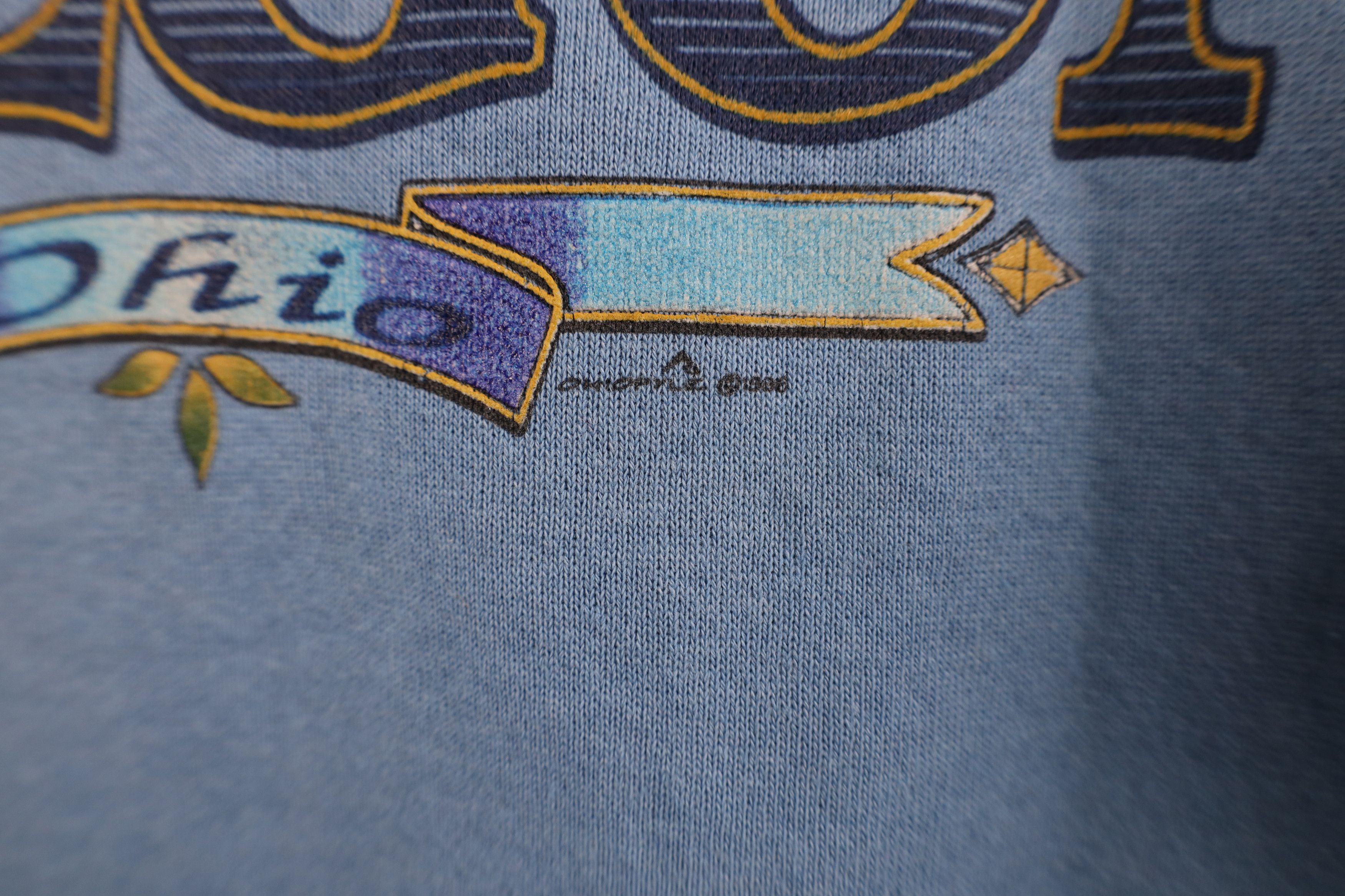 Vintage Vintage 90s Oregon Ohio Crewneck Sweatshirt Blue Size XL / US 12-14 / IT 48-50 - 5 Thumbnail