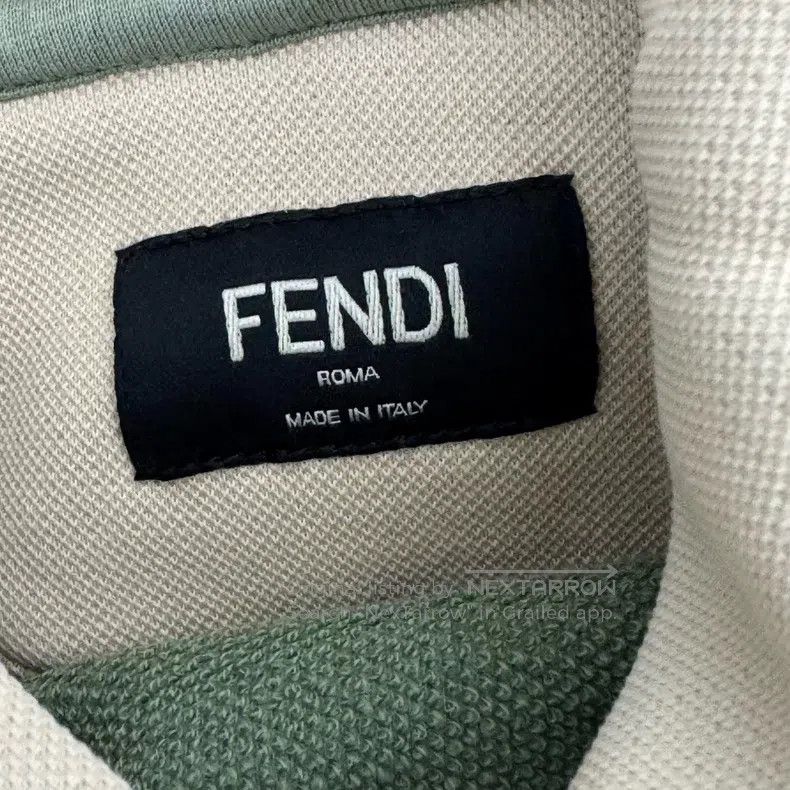 Fendi Fendi Beige Graffiti Embroidered Hooded Sweatshirt Size US M / EU 48-50 / 2 - 2 Thumbnail